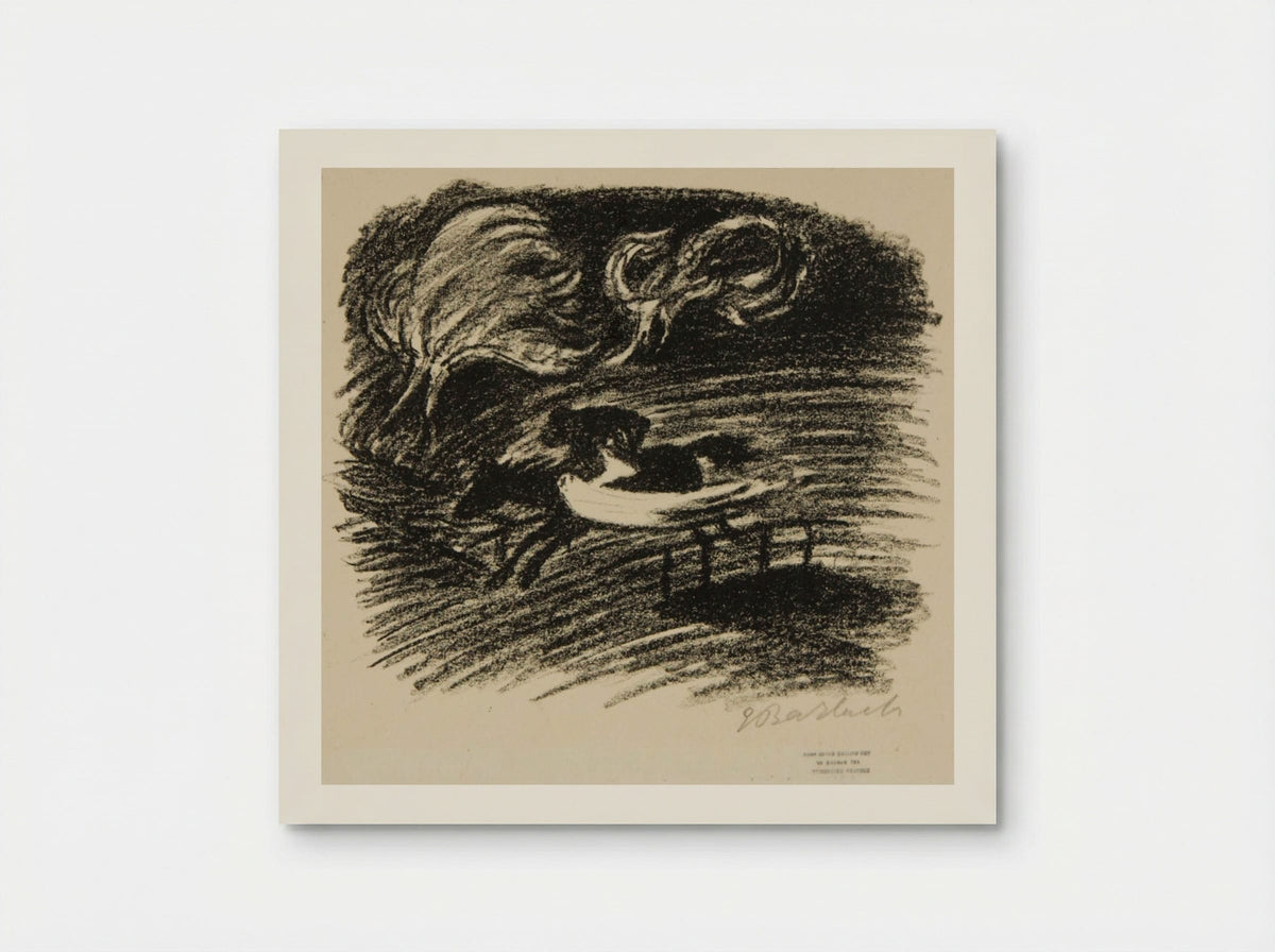 The Elfin King 2 (Father and son gallop furiously away) - Ernst Barlach - Poster