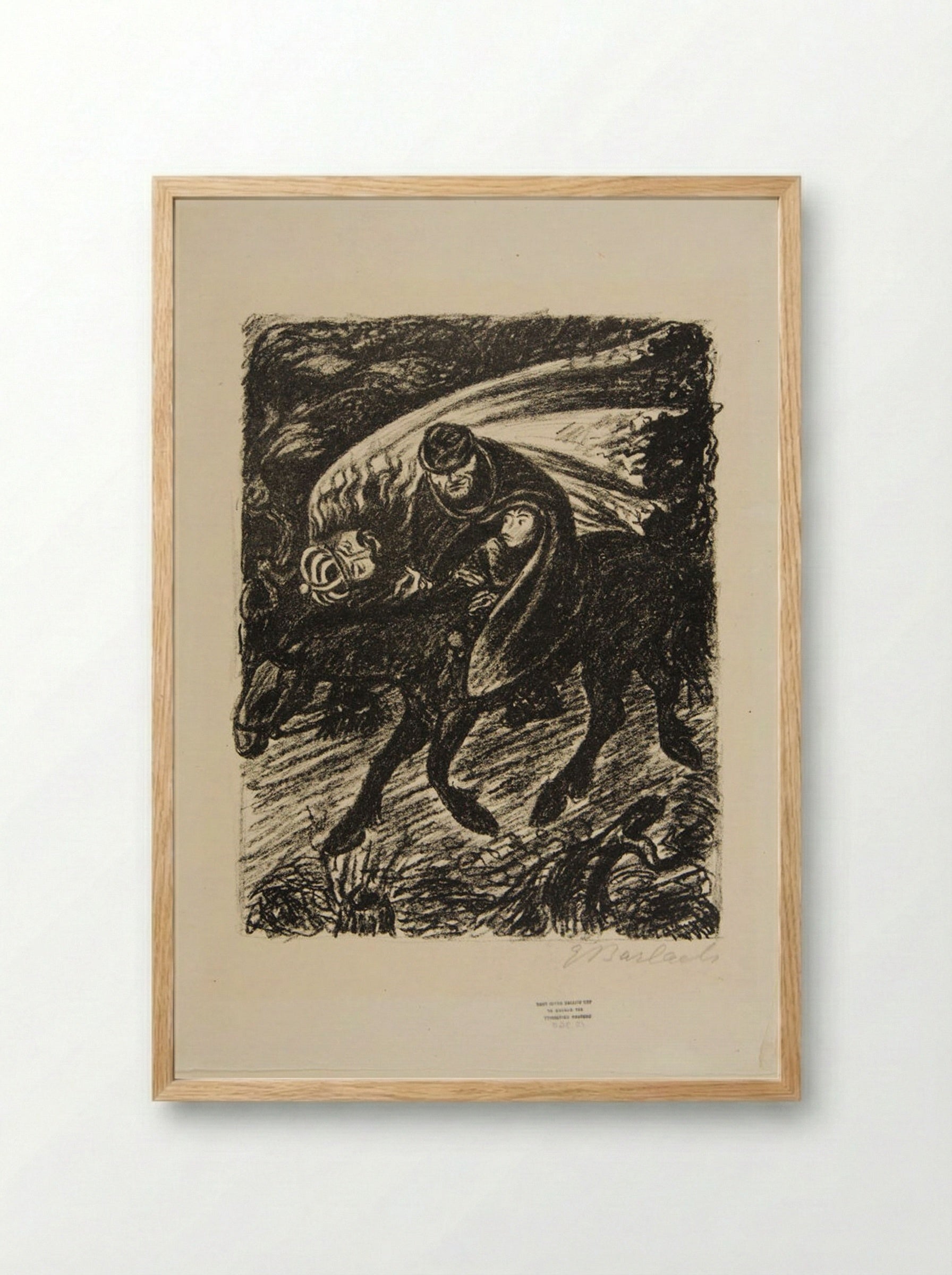 The Elfin King - Ernst Barlach - Framed Print Wood