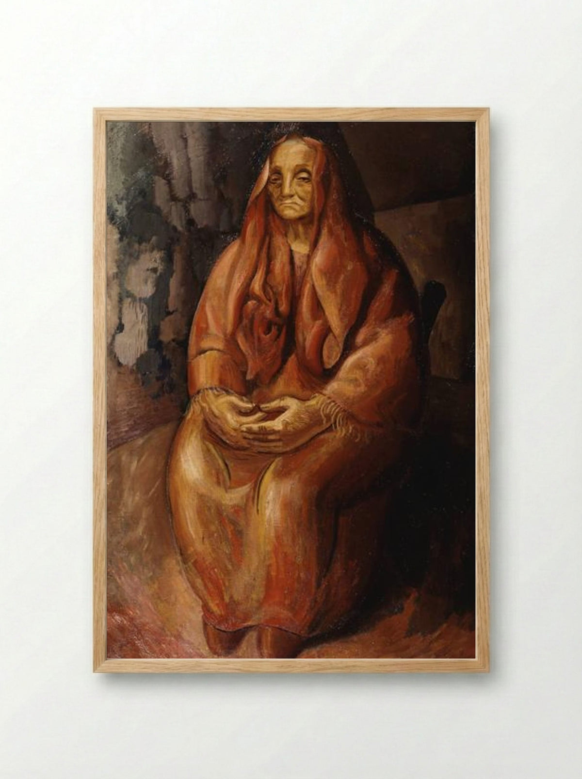 The Ember (Italian Immigrant) - Leon Underwood - Framed Print Wood
