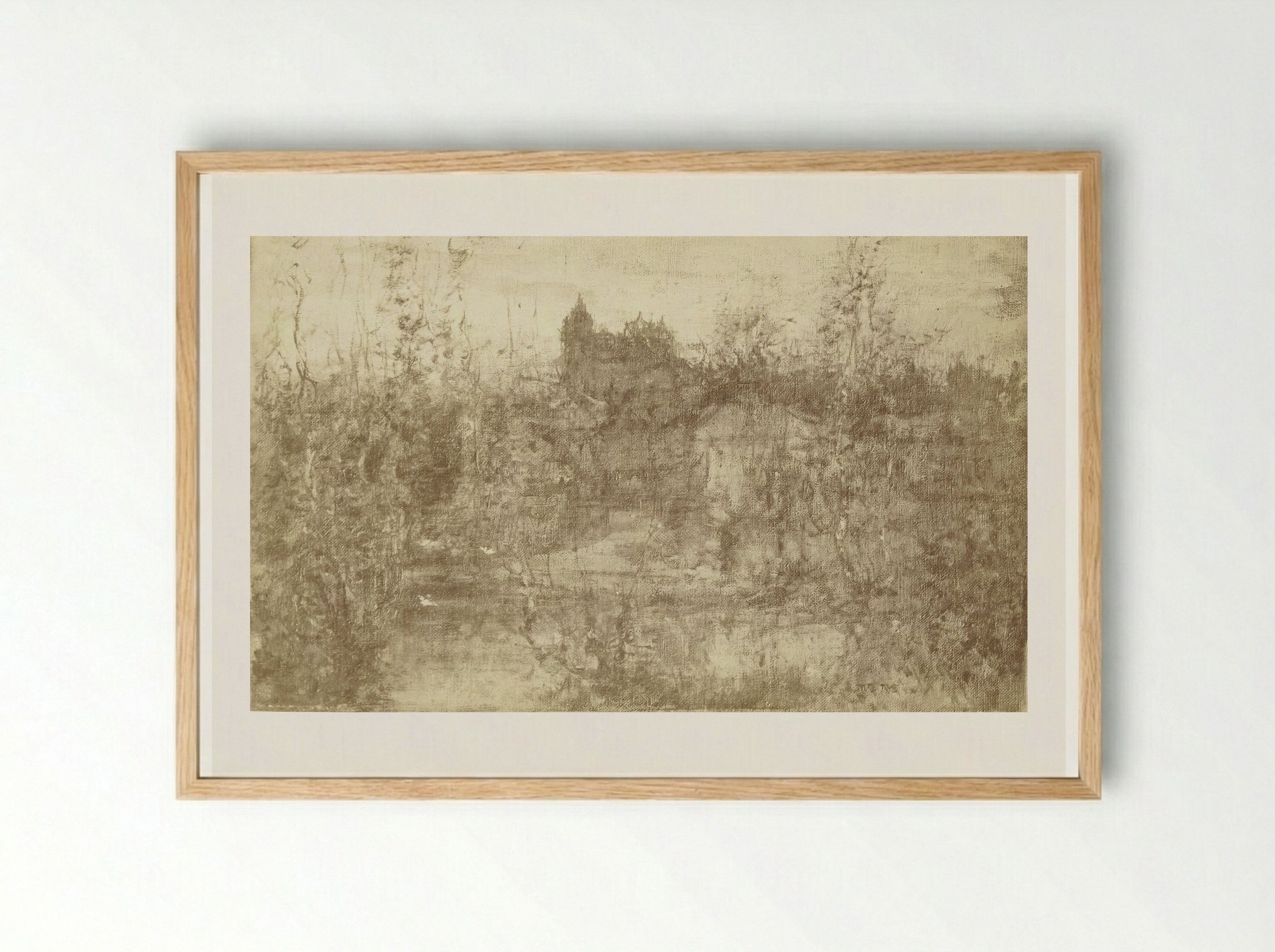 The Enchanted Castle - Matthijs Maris - Framed Print Wood