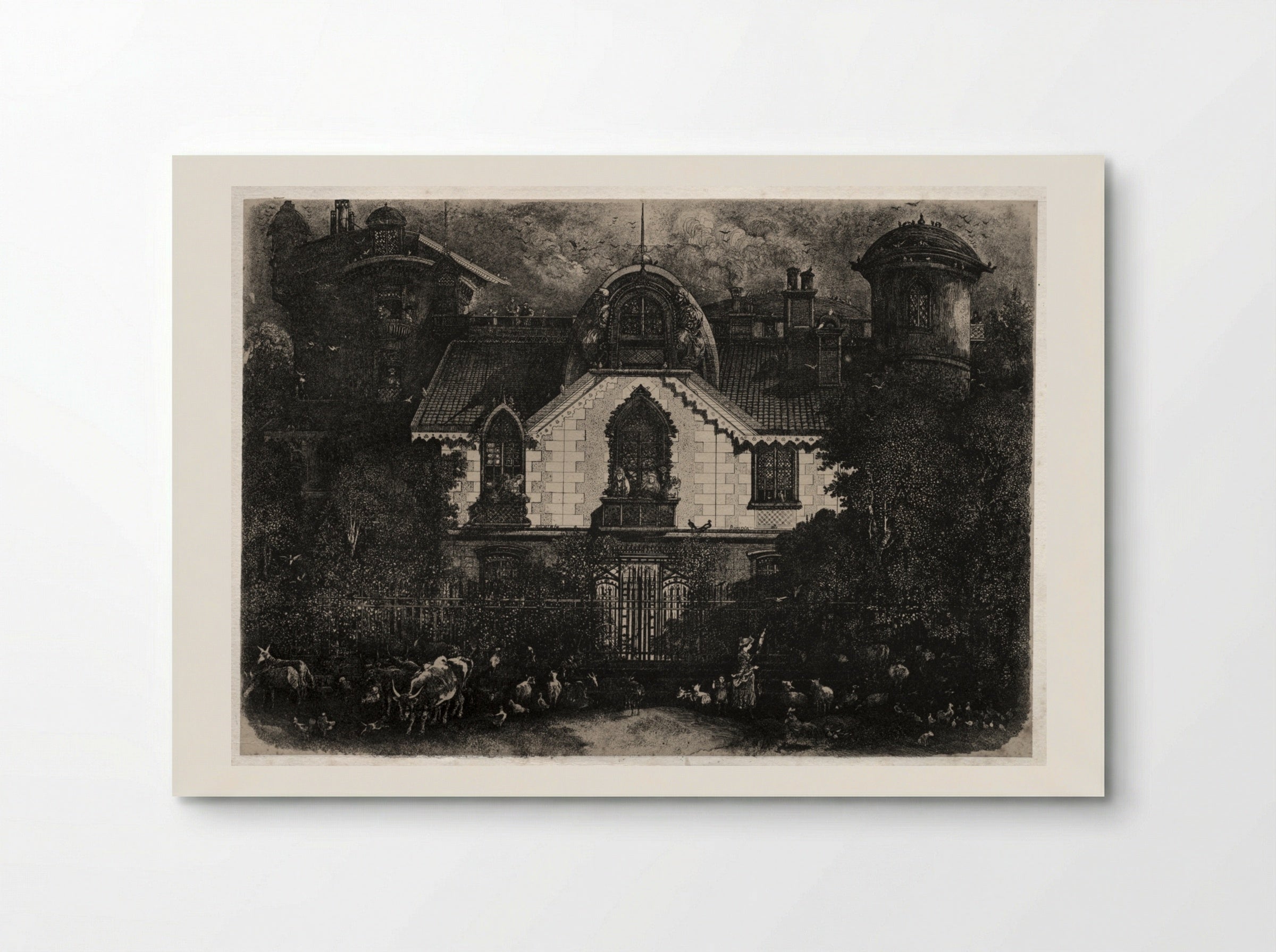 The Enchanted House - Rodolphe Bresdin - Poster