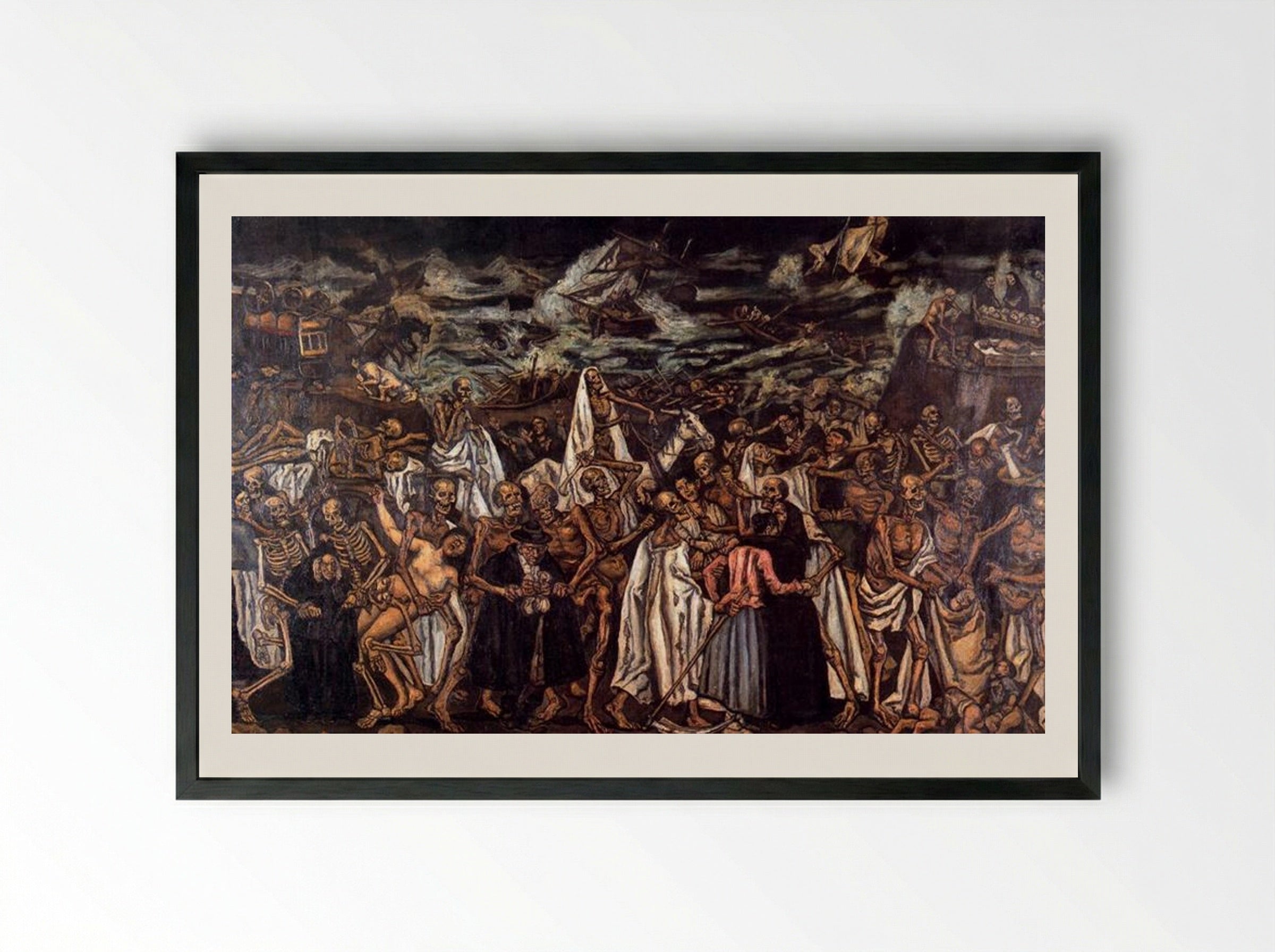 The End of the World - José Gutiérrez Solana - Framed Print Black