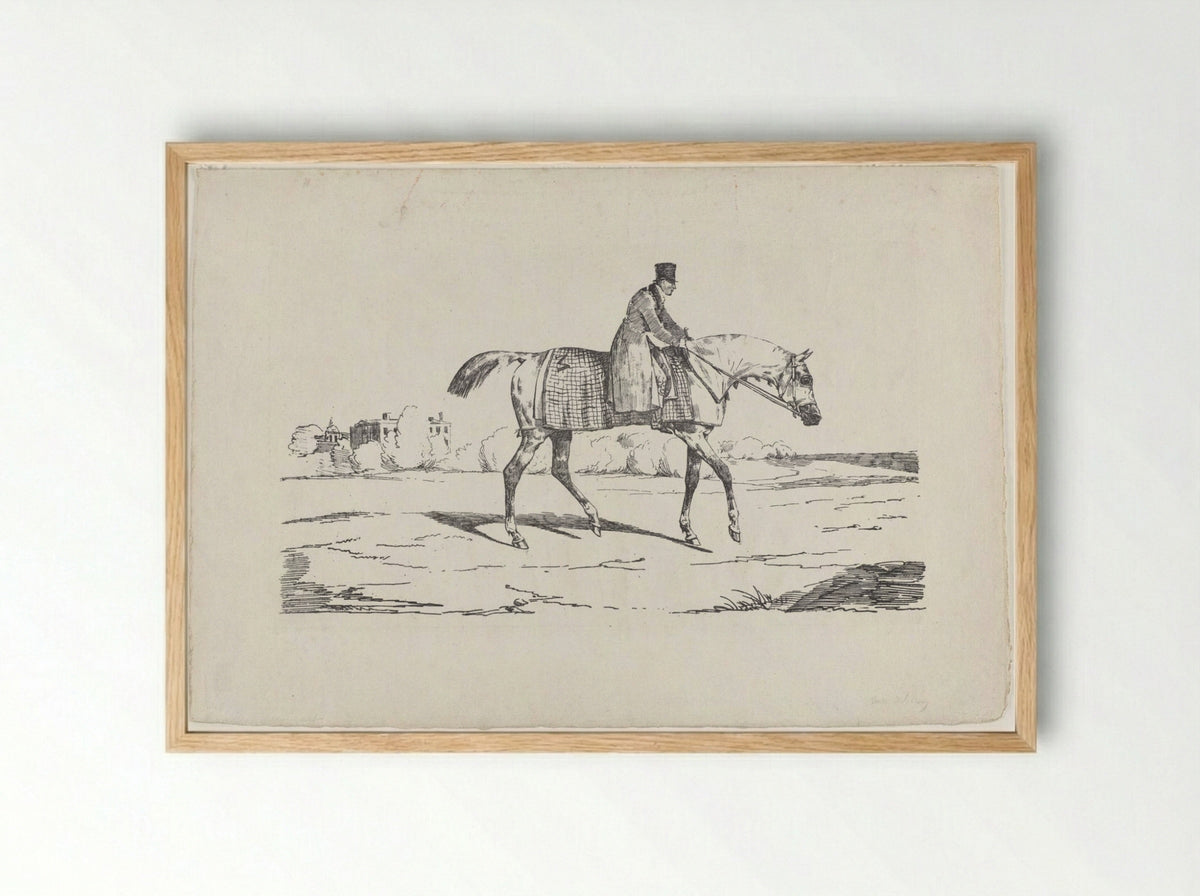 The English Jockey - Théodore Géricault - Framed Print Wood