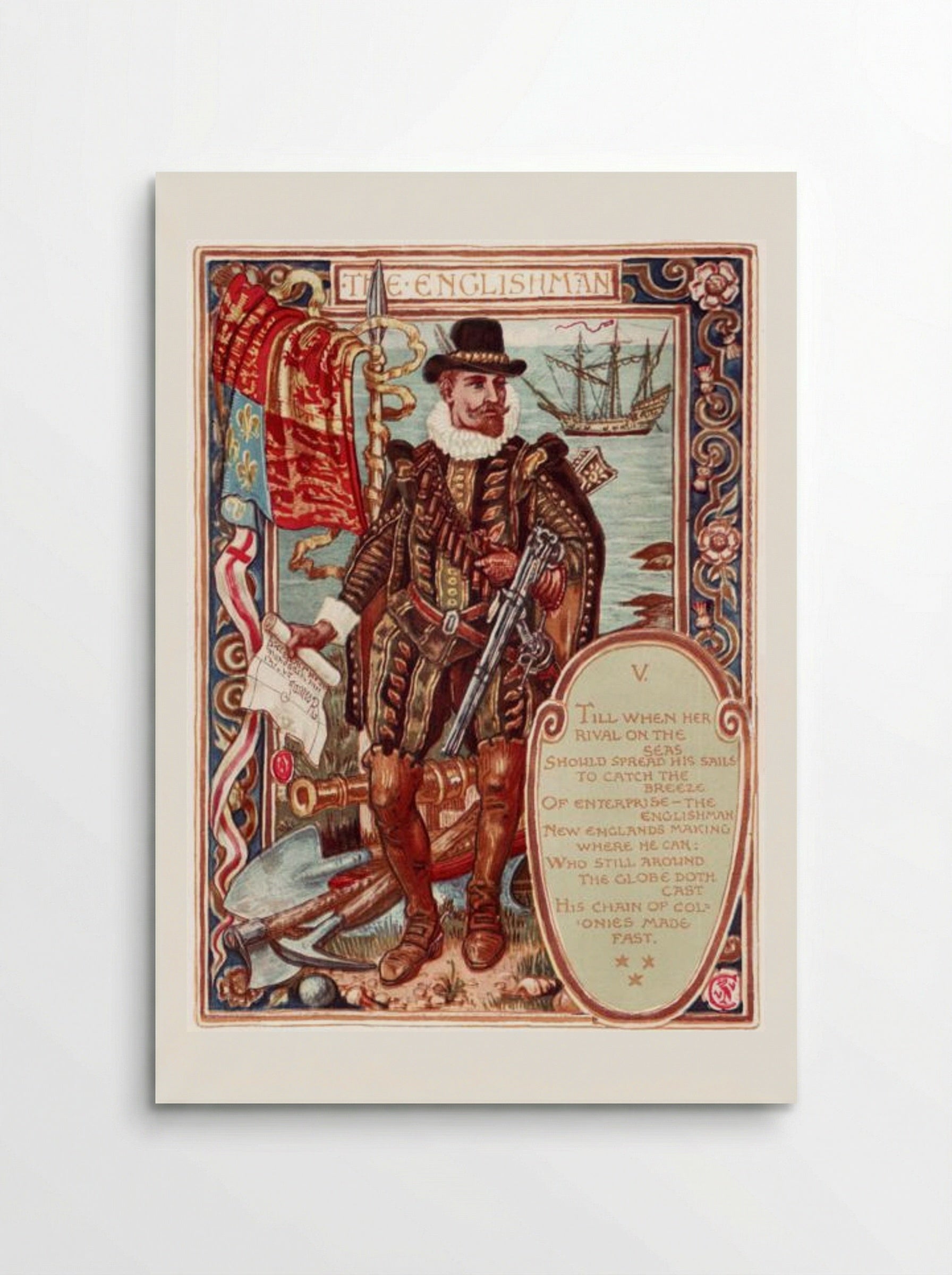 The Englishman - Walter Crane - Poster