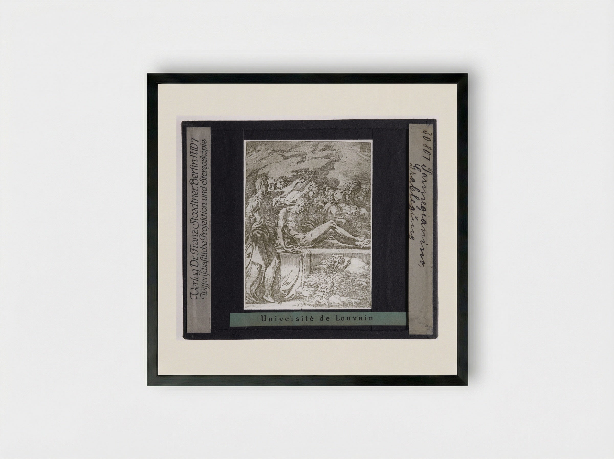 The Entombment of Christ - Parmigianino - Framed Print Black