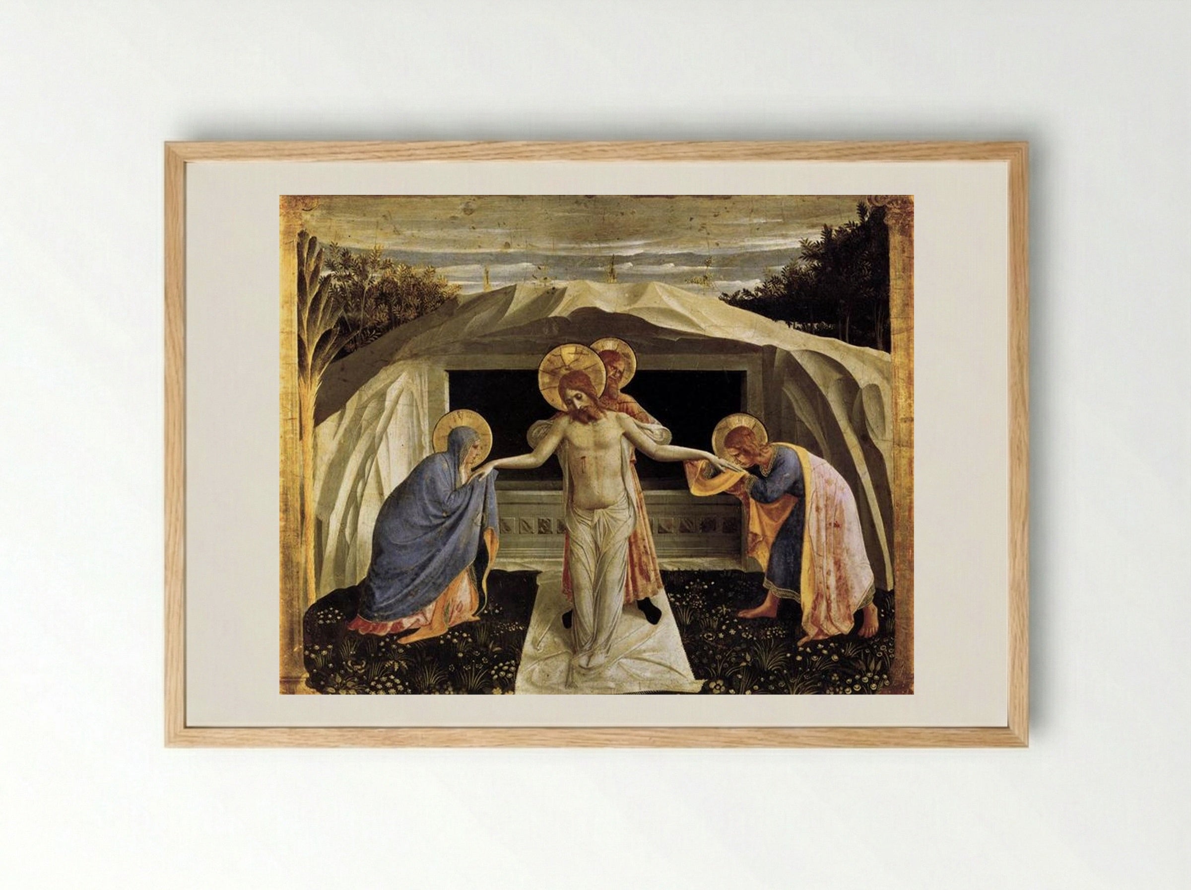 The Entombment of Christ - Fra Angelico - Framed Print Wood