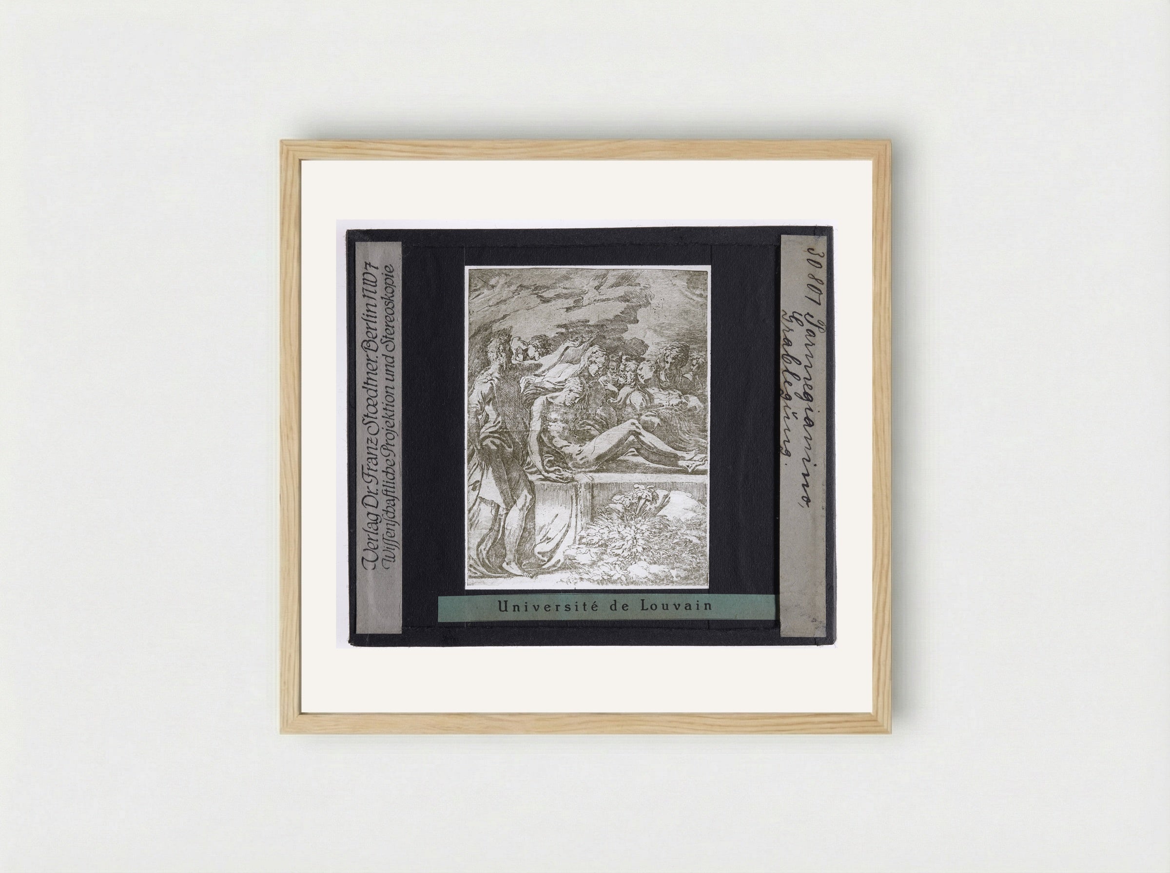 The Entombment of Christ - Parmigianino - Framed Print Wood