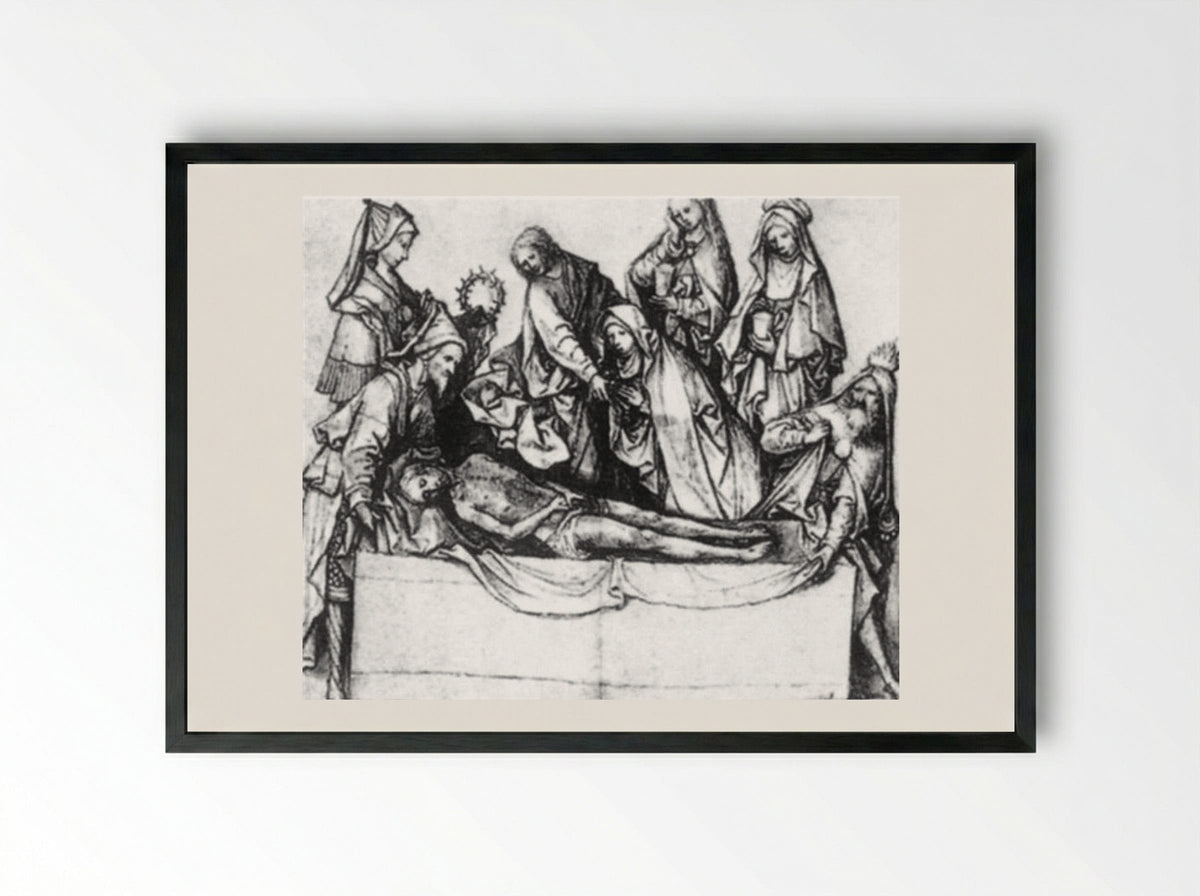 The Entombment - Hieronymus Bosch - Framed Print Black