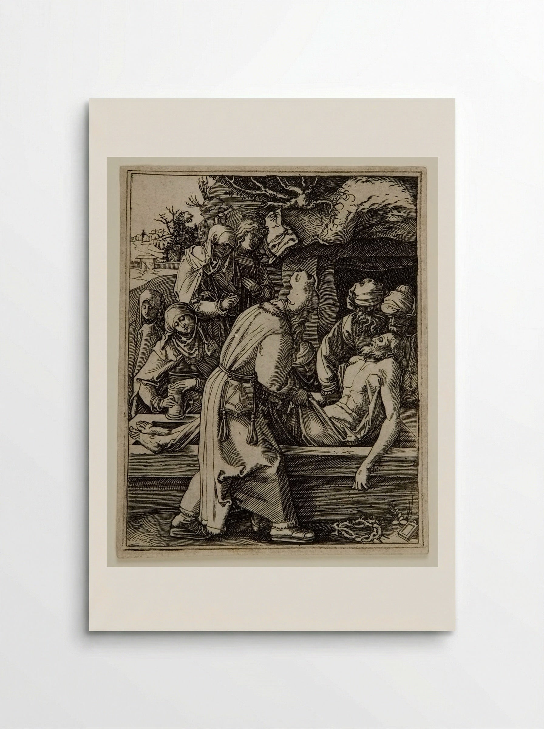 The Entombment - Marcantonio Raimondi - Poster