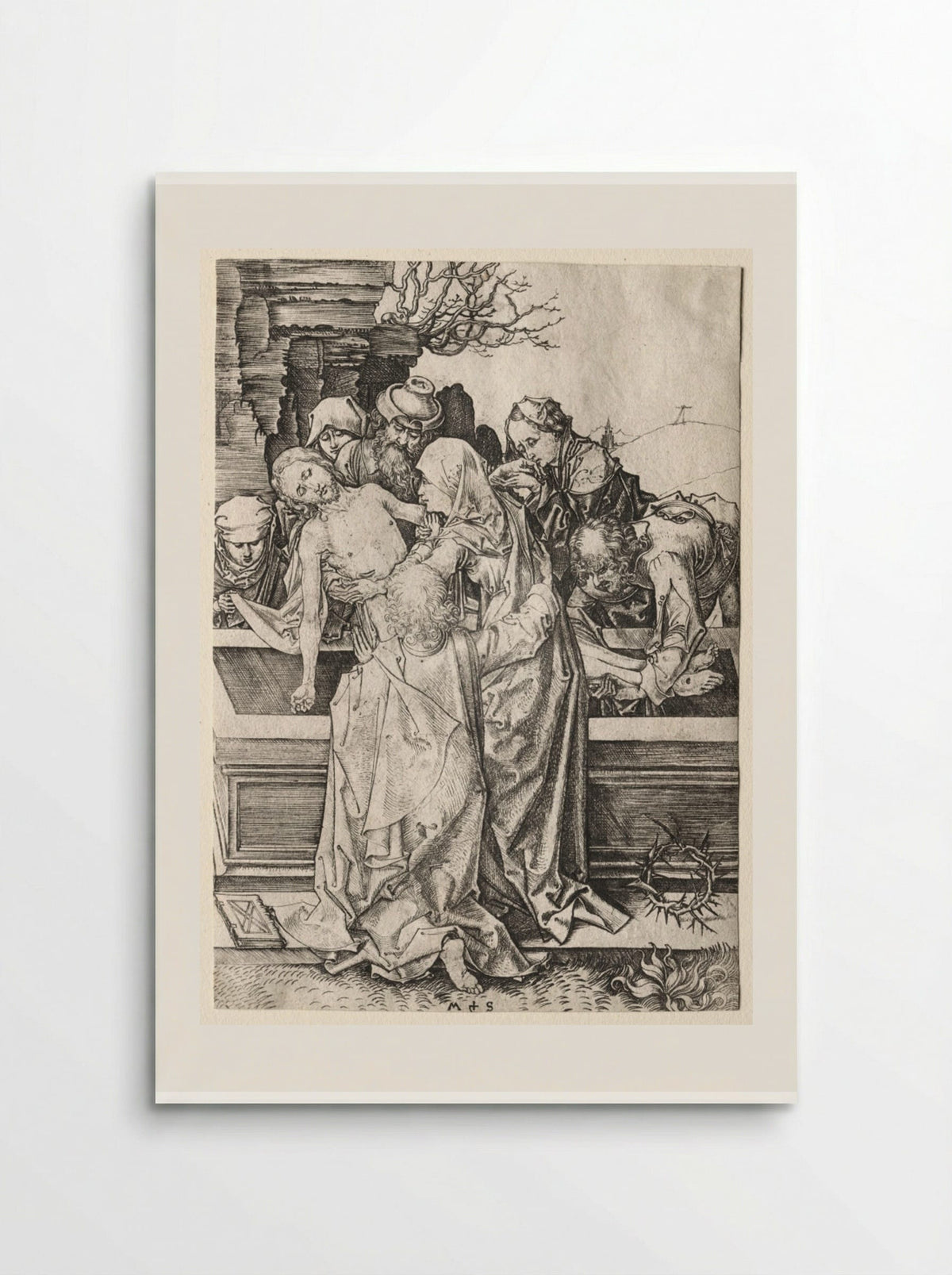 The Entombment - Martin Schongauer - Poster