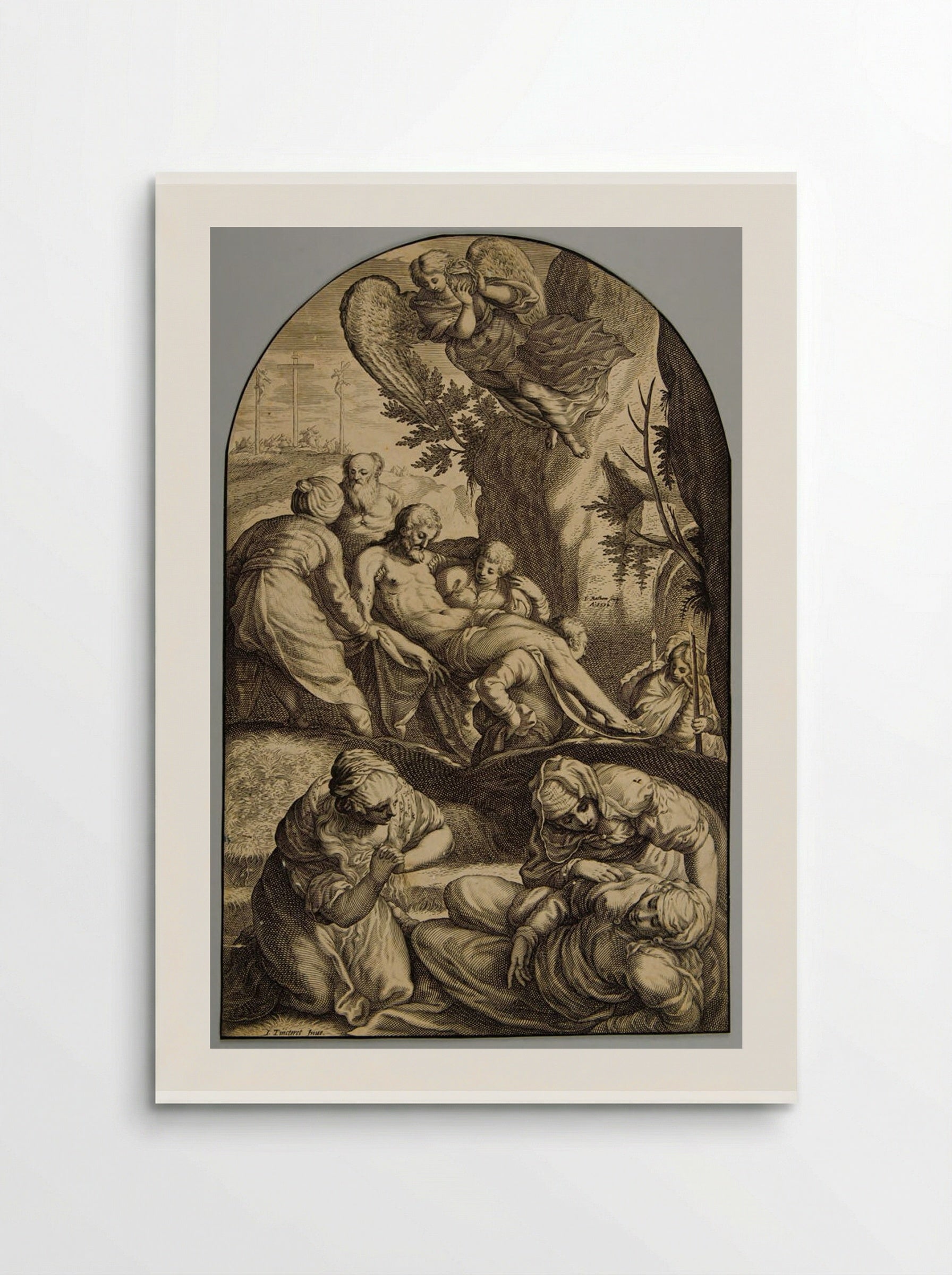 The Entombment - Jacob Matham - Poster