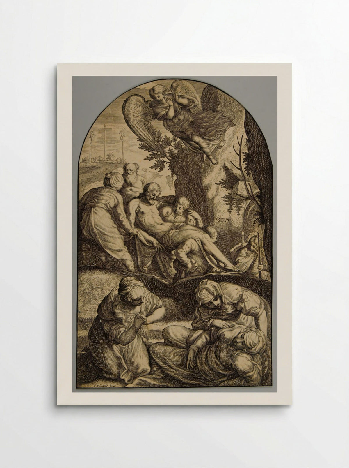 The Entombment - Jacob Matham - Poster
