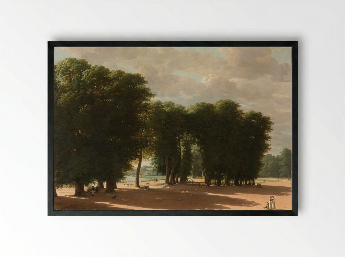 The Entrance to the Park of Saint-Cloud, Paris - Pieter Rudolph Kleijn - Framed Print Black
