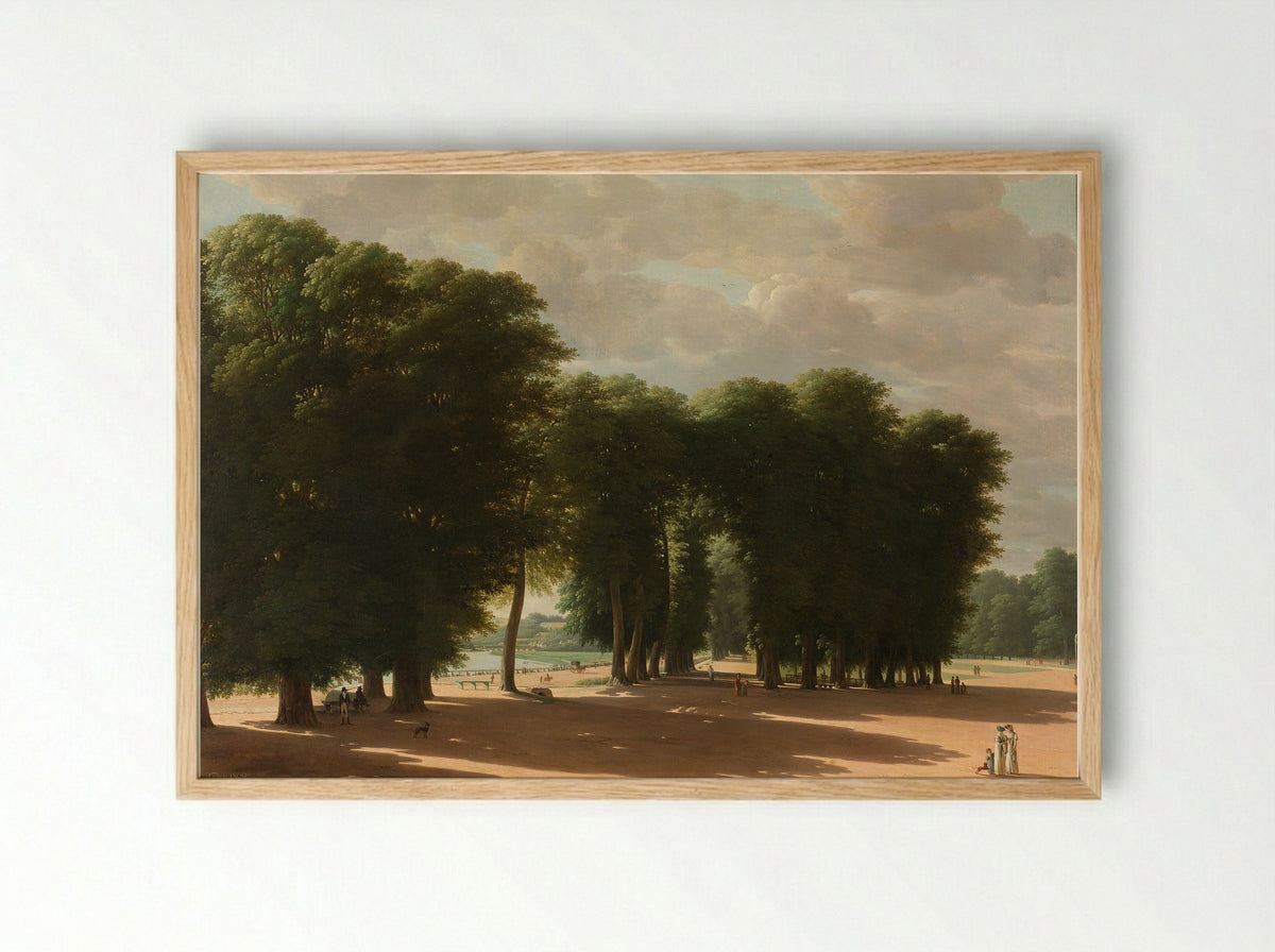 The Entrance to the Park of Saint-Cloud, Paris - Pieter Rudolph Kleijn - Framed Print Wood