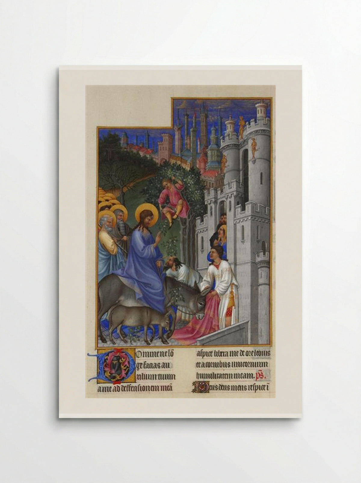 The Entry into Jerusalem - Limbourg brothers - Poster