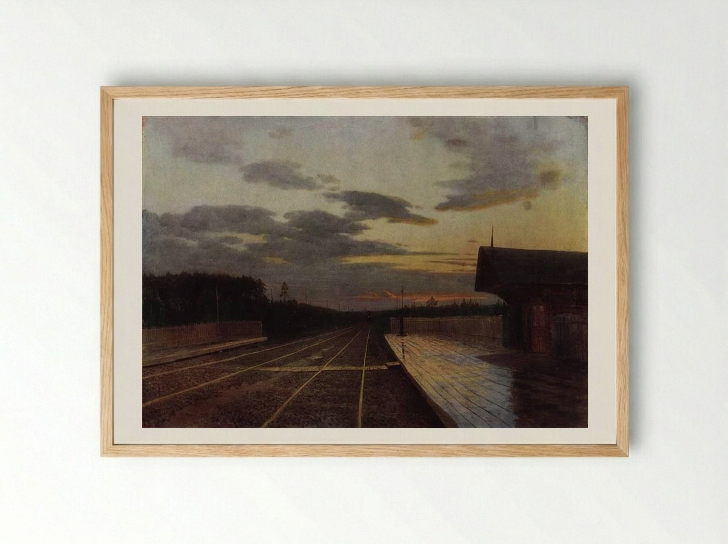 The Evening After the Rain - Isaac Levitan - Framed Print Wood