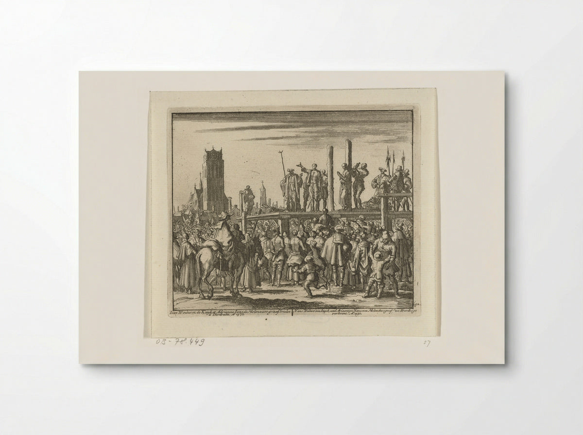 The Execution of Hans Woutersz. van Kuyk and Ariaantje Jans in Dordrecht - Hans van Kuyk - Poster