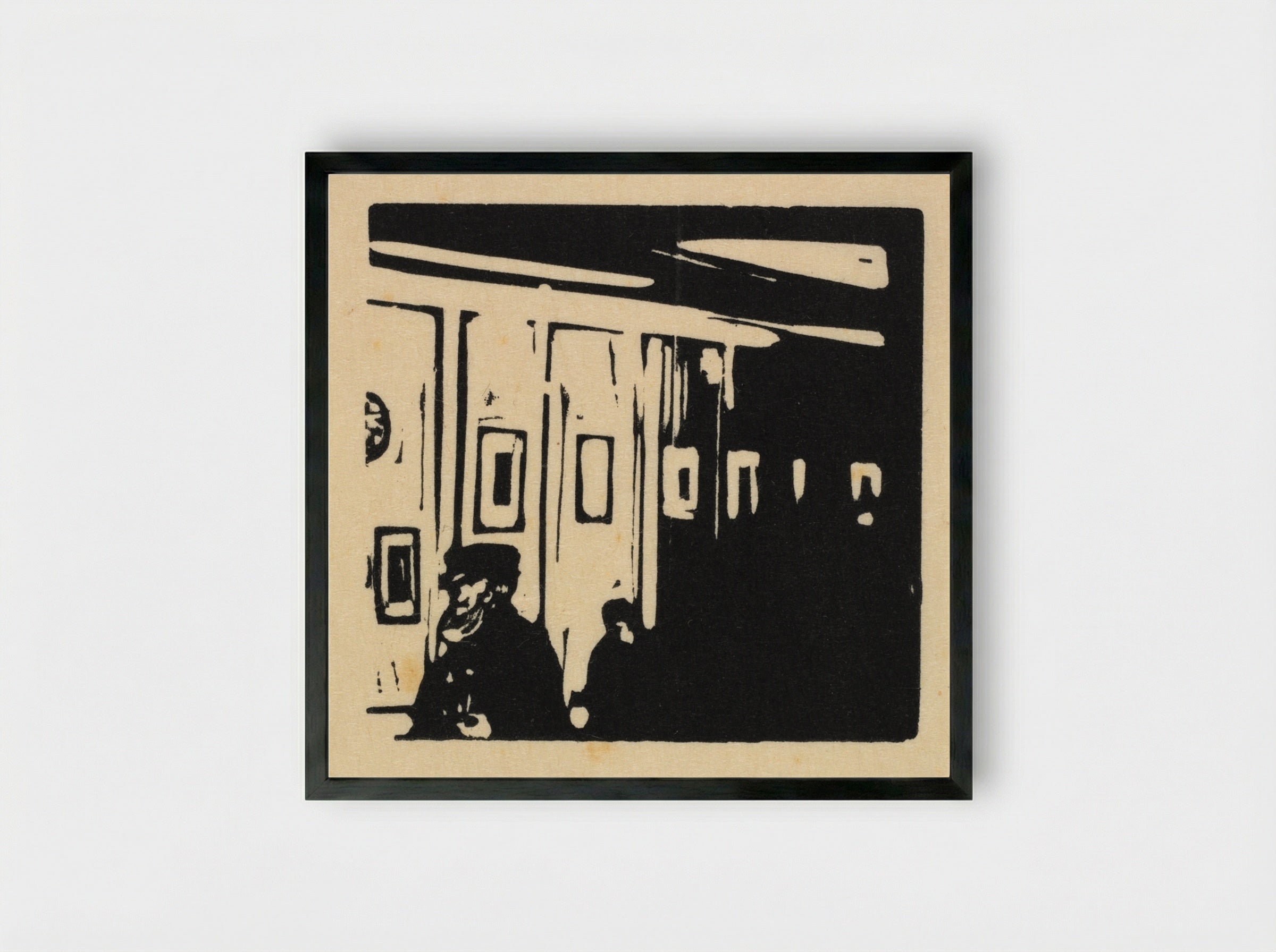 The Exhibition - William Nicholson - Framed Print Black