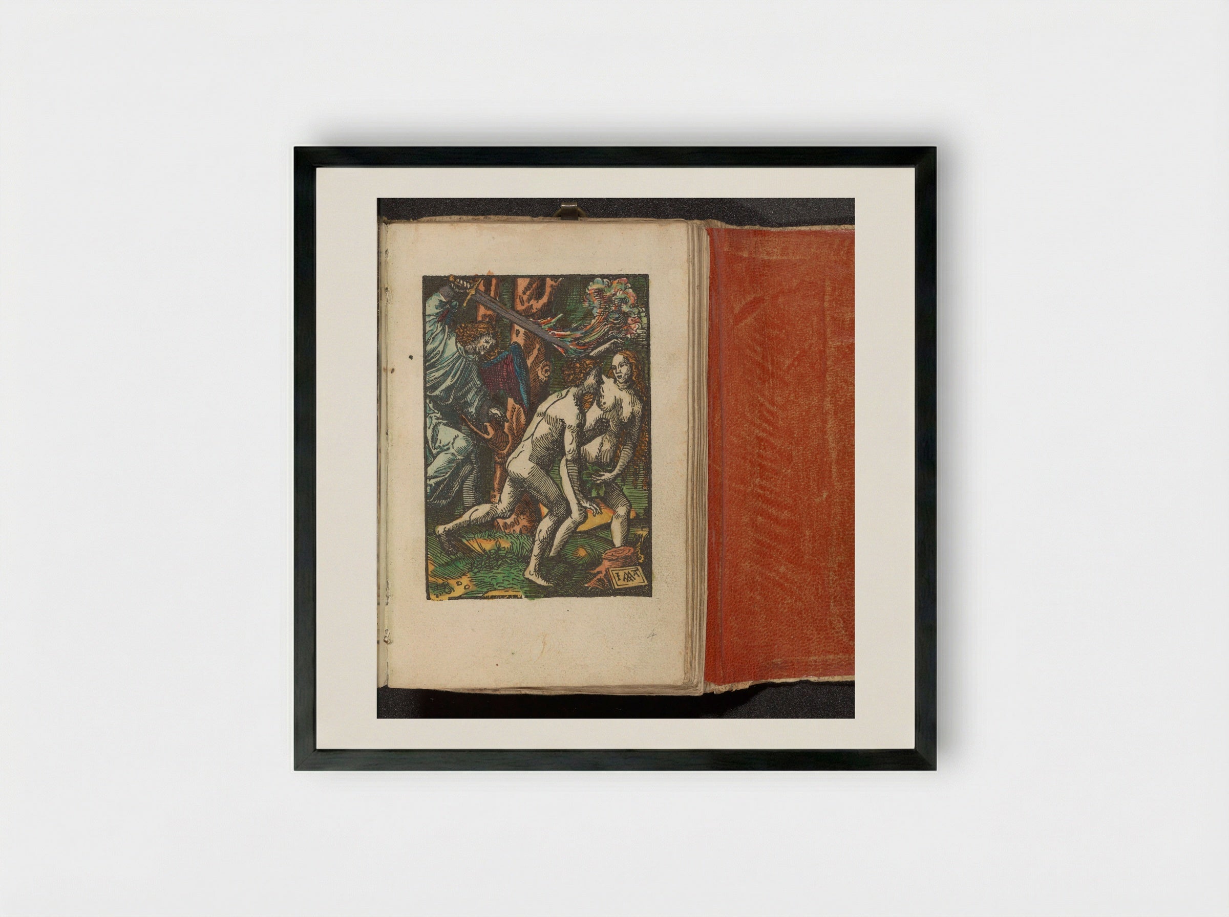 The Expulsion from the Garden of Eden - Doen Pietersz. - Framed Print Black