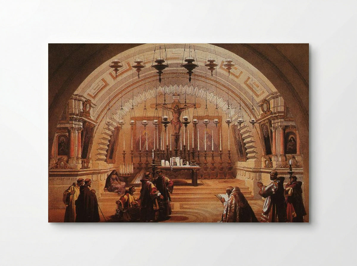 The Exterior of the Holy Sepulchre and Calvary - David Roberts - Poster