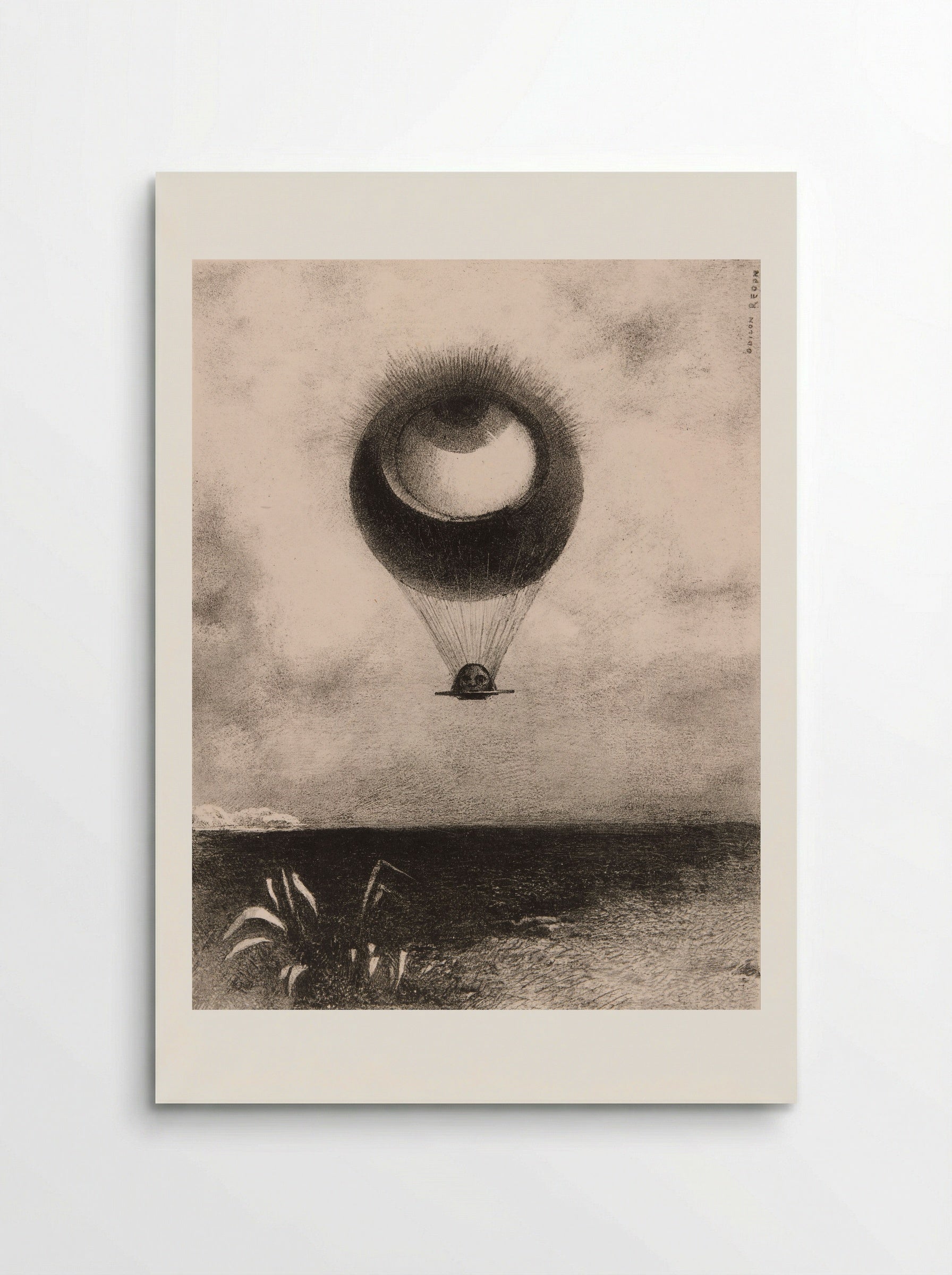 The Eye, Like a Strange Balloon Moves Towards Infinity - Odilon Redon - Poster