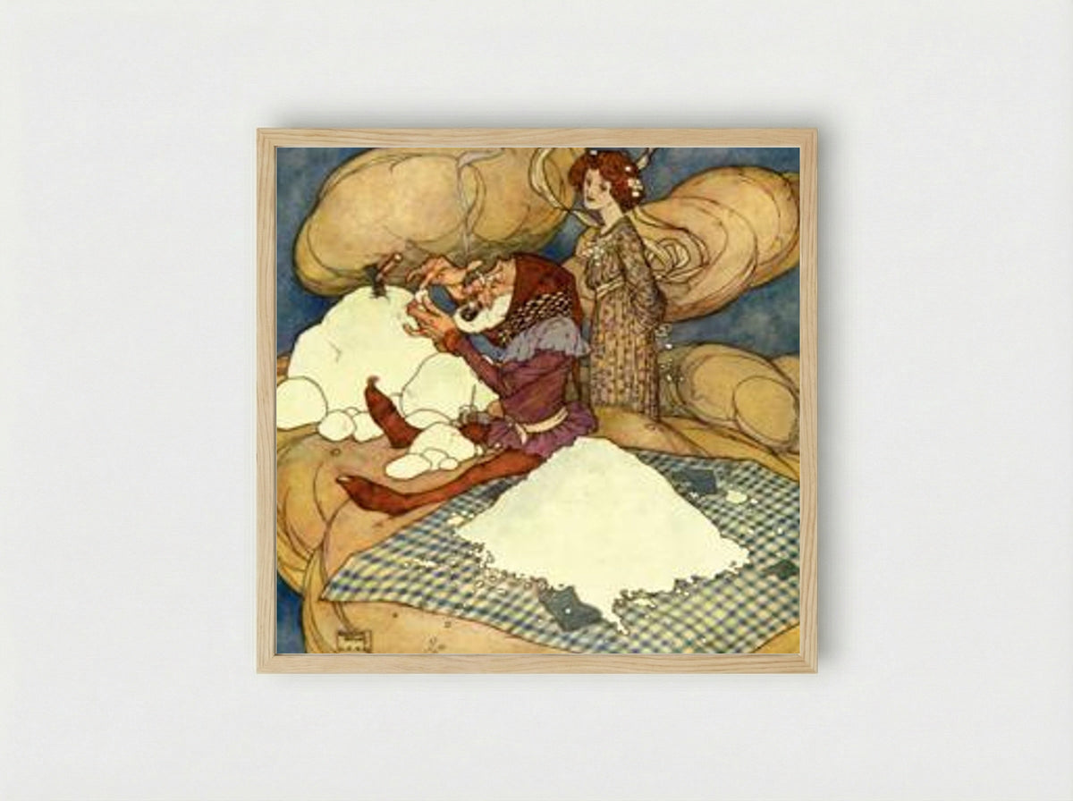 The Fairies who Changed Places - Florence Harrison - Framed Print Wood