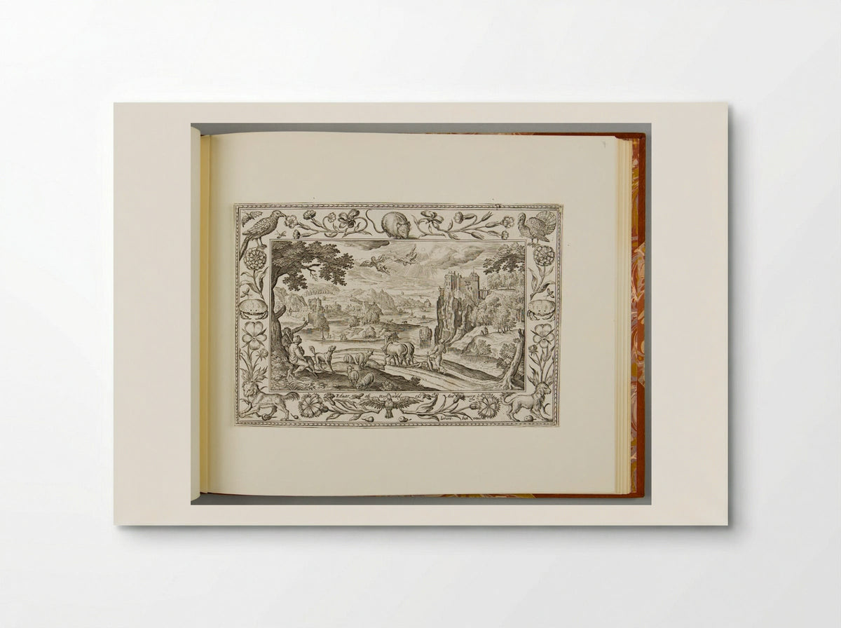 The Fall of Icarus, with Mouse, Turkey, Crab, and Spaniel - Adriaen Collaert - Poster