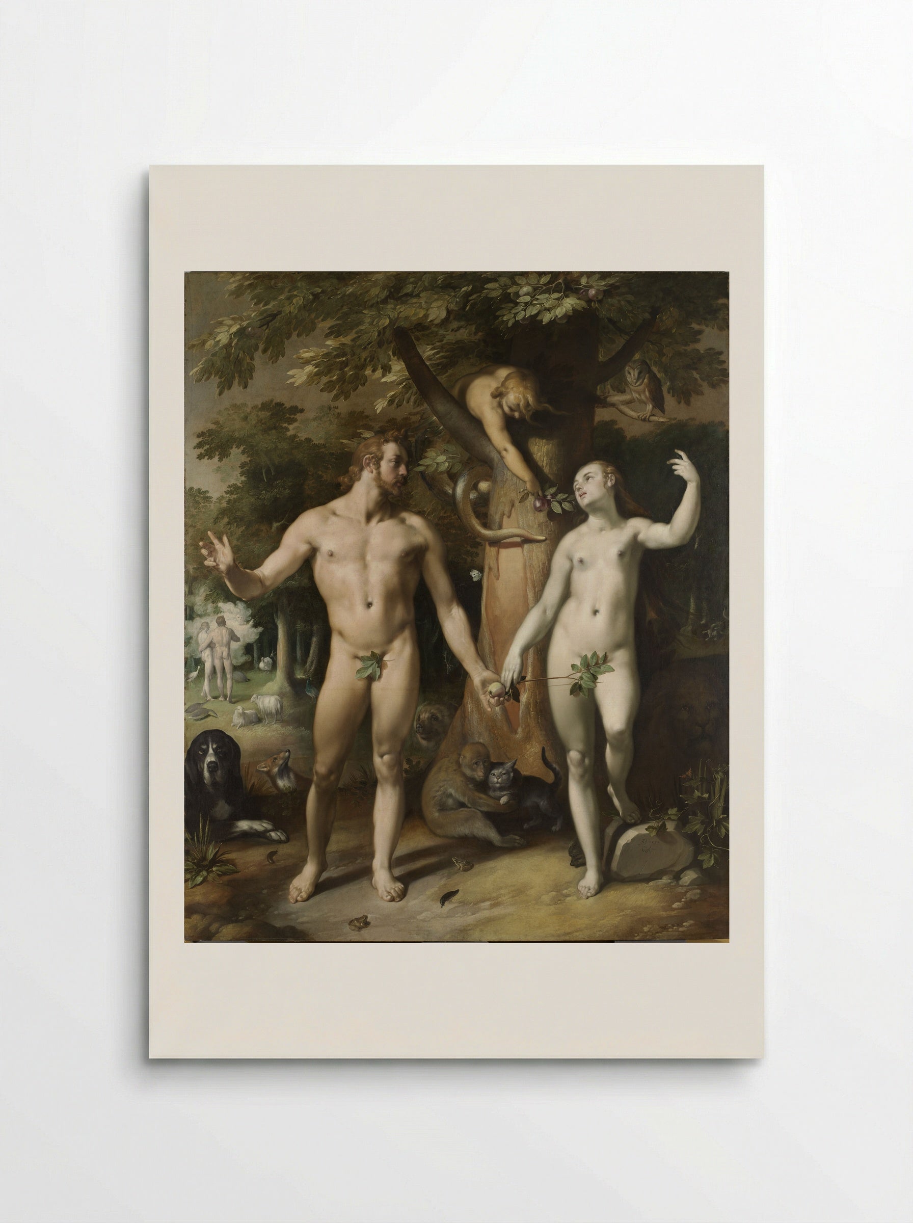 The Fall of Man - Cornelis Cornelisz. van Haarlem - Poster