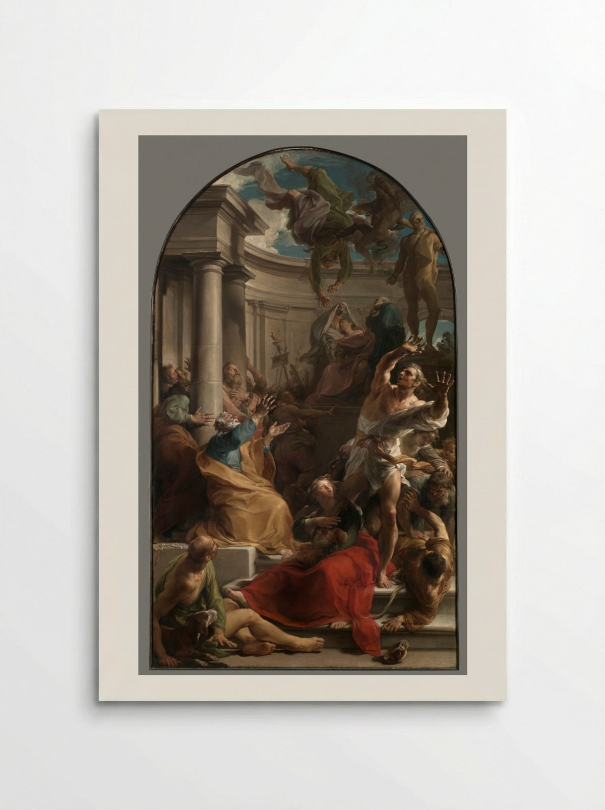 The Fall of Simon Magus - Pompeo Batoni - Poster