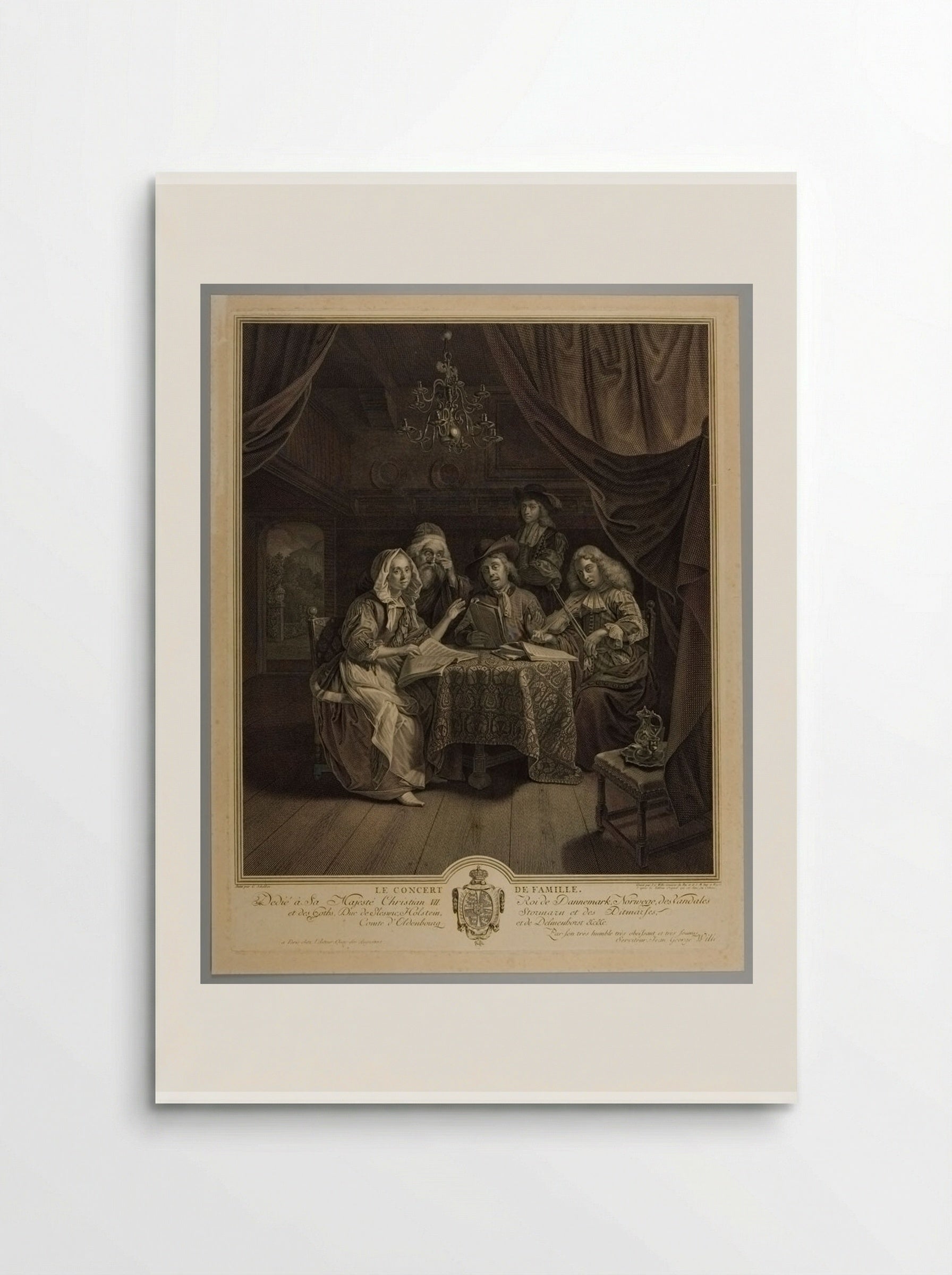 The Family Concert - Johann Georg Wille - Poster