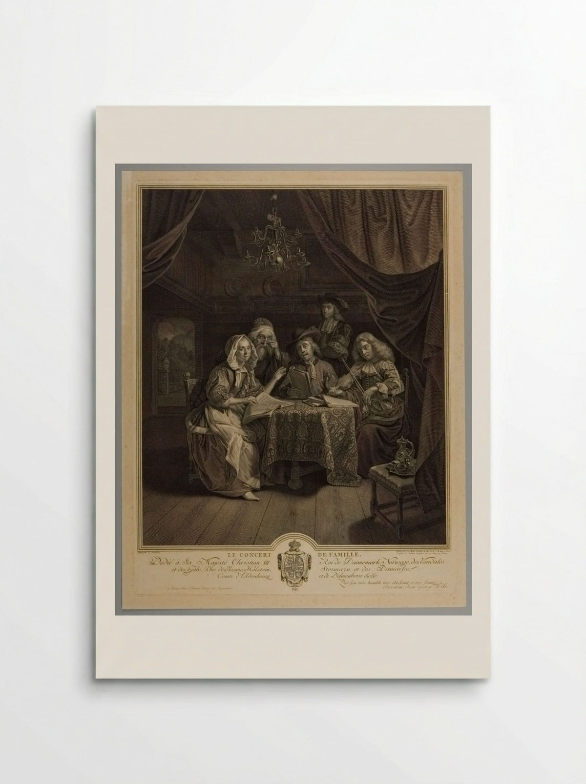 The Family Concert - Johann Georg Wille - Poster