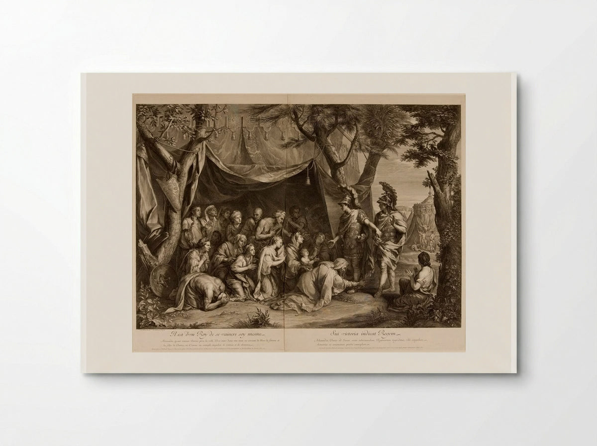 The Family of Darius at the Feet of Alexander - Gérard Edelinck - Poster