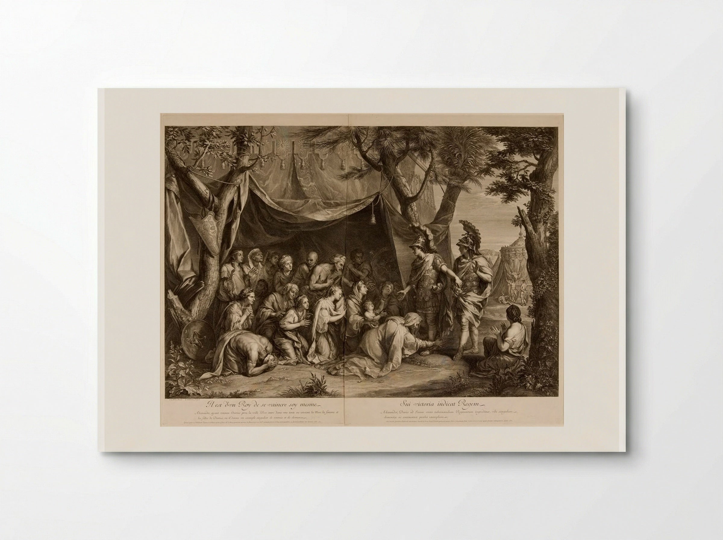 The Family of Darius at the Feet of Alexander - Gérard Edelinck - Poster