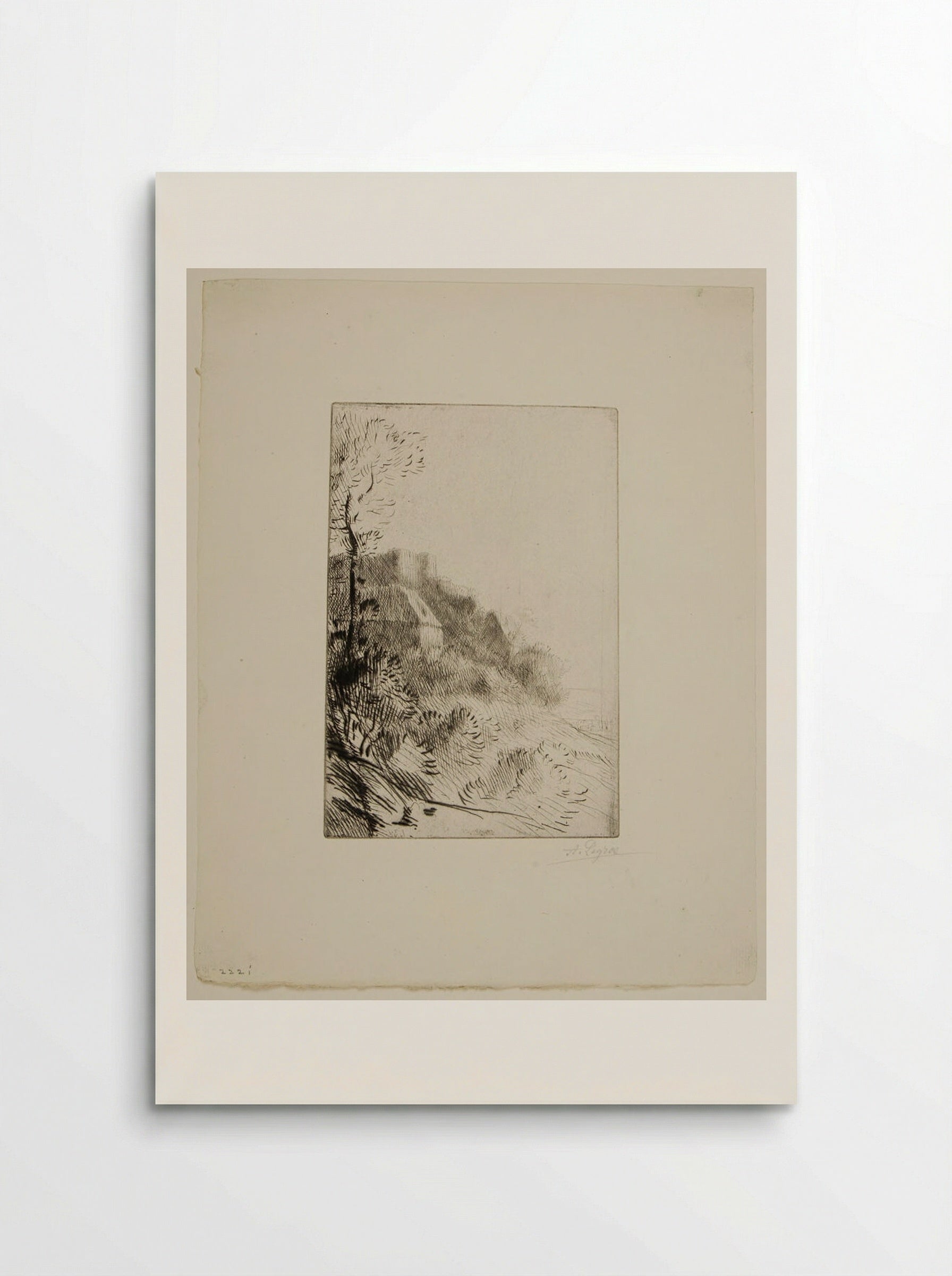 The Farm on the Hill - Alphonse Legros - Poster