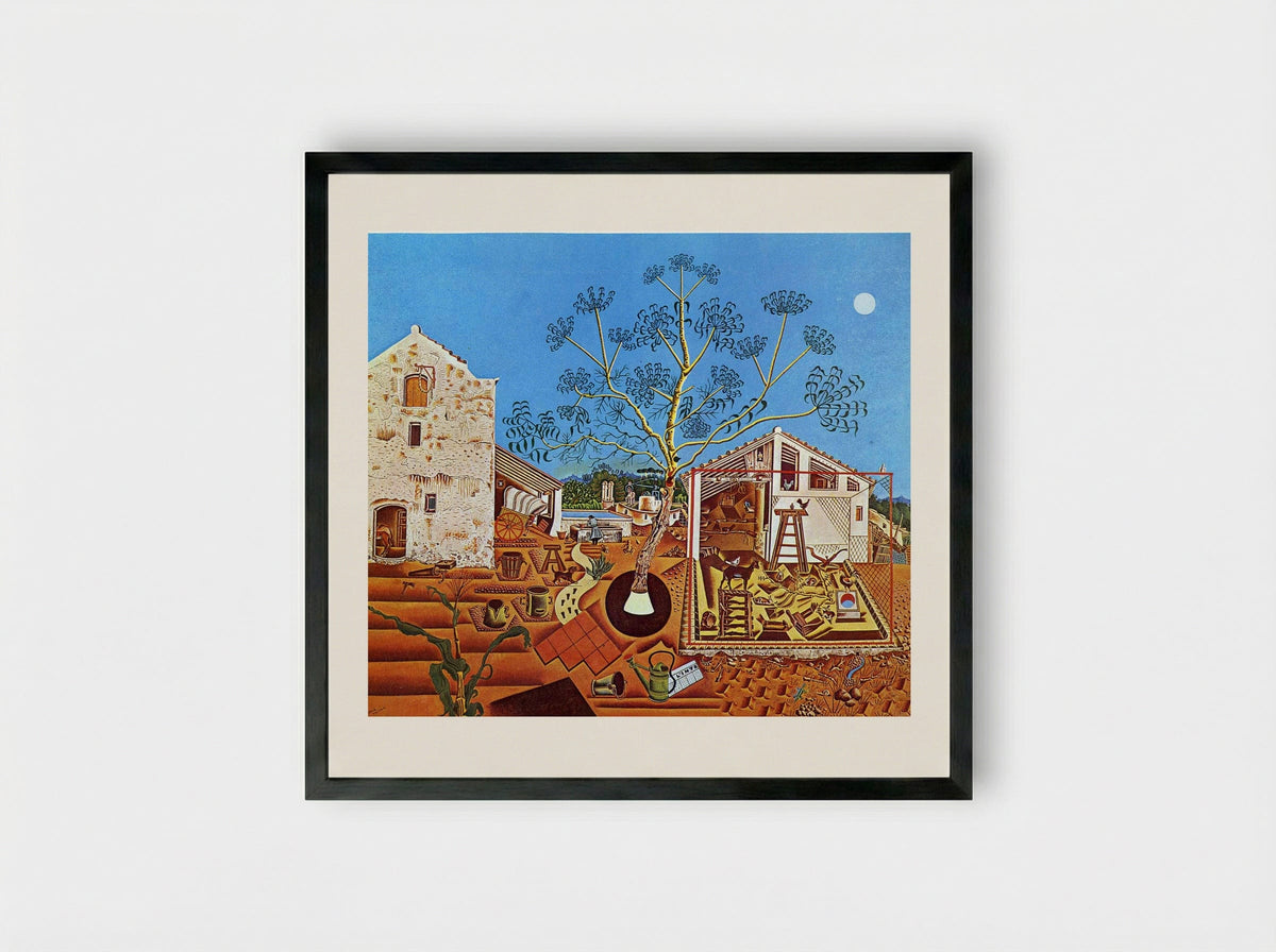 The Farm - Joan Miró - Framed Print Black
