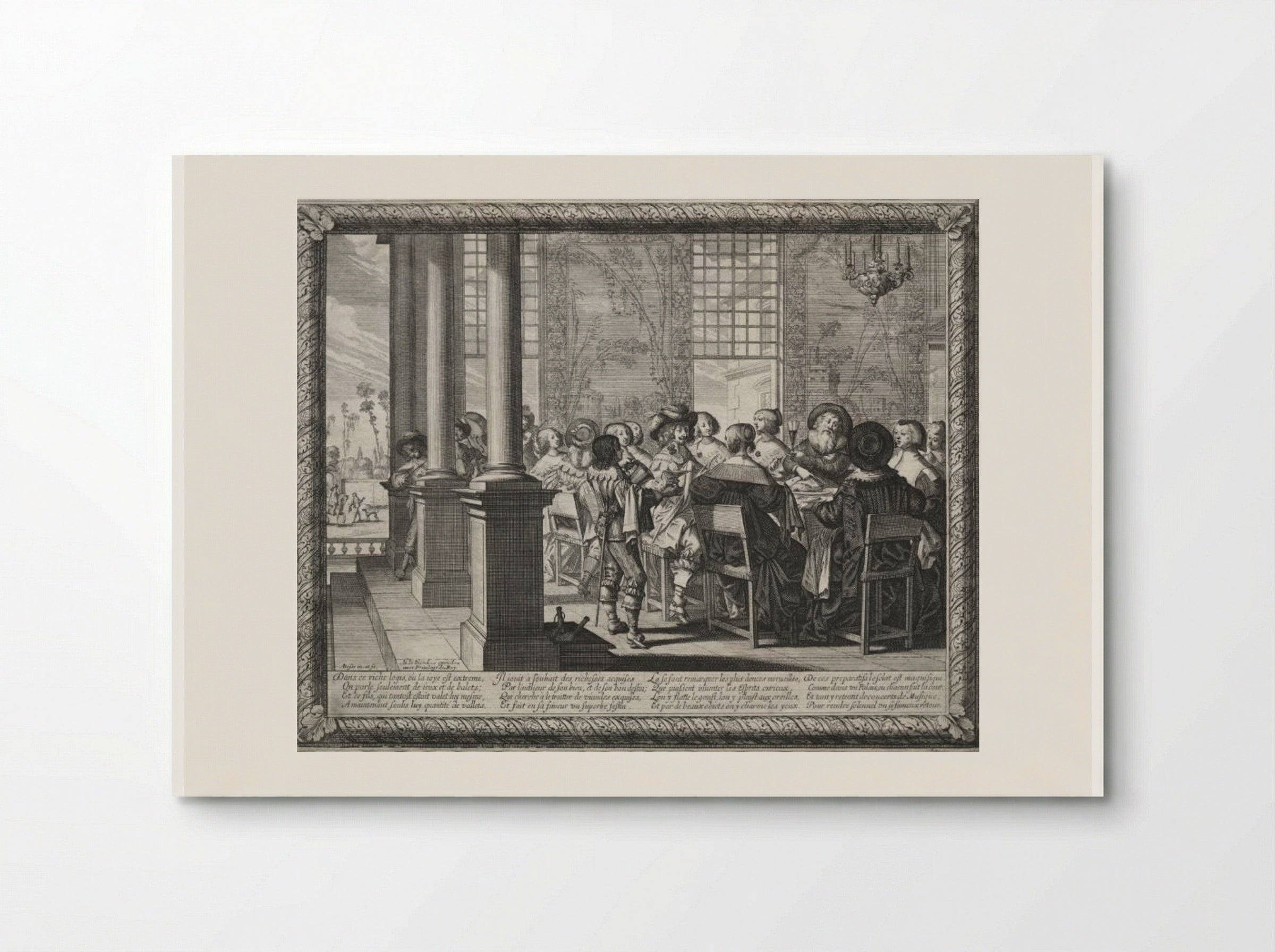 The Feast in Honour of the Prodigal's Return - Abraham Bosse - Poster