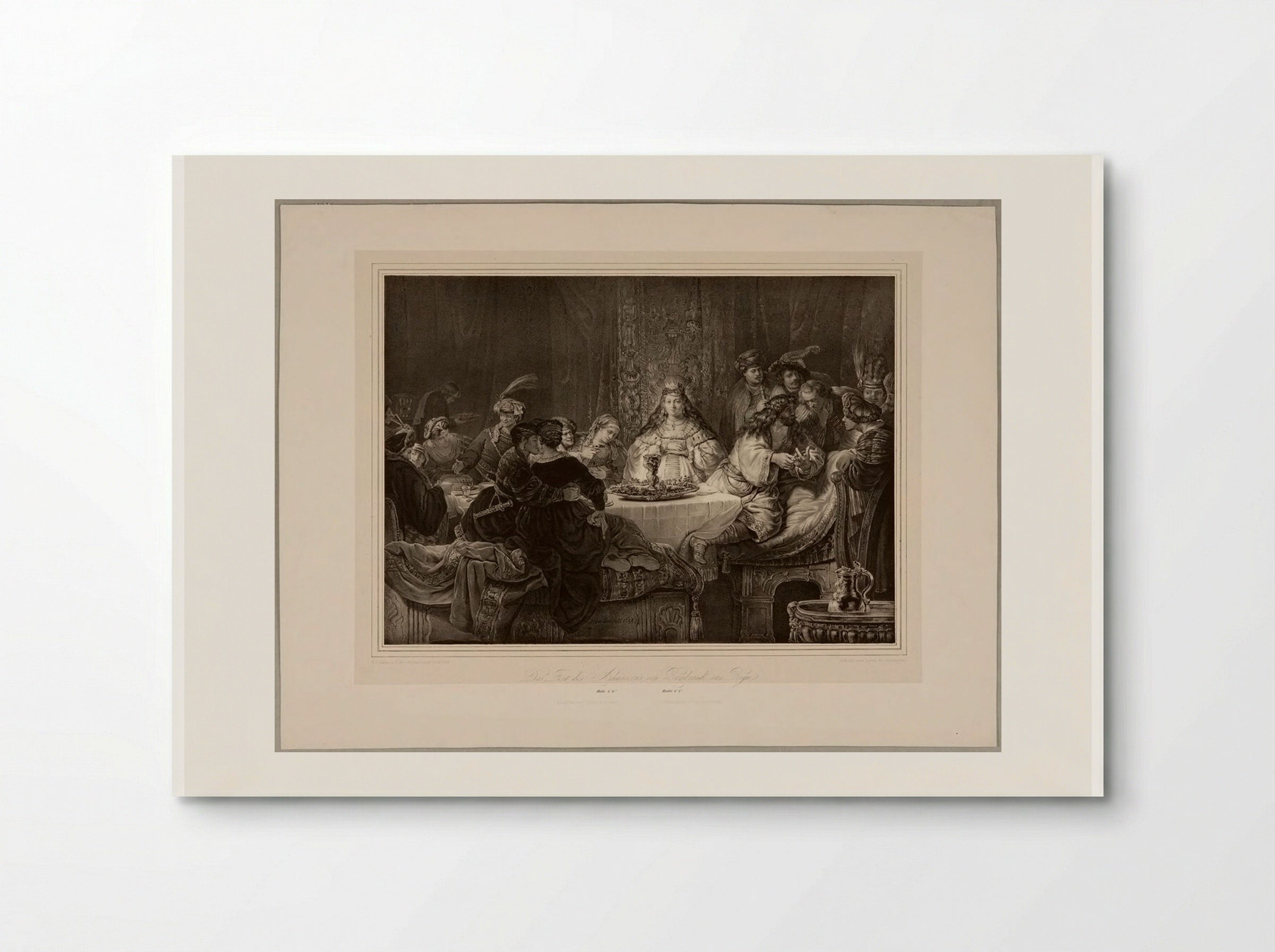 The Feast of Ahasuerus - Franz Hanfstaengl - Poster