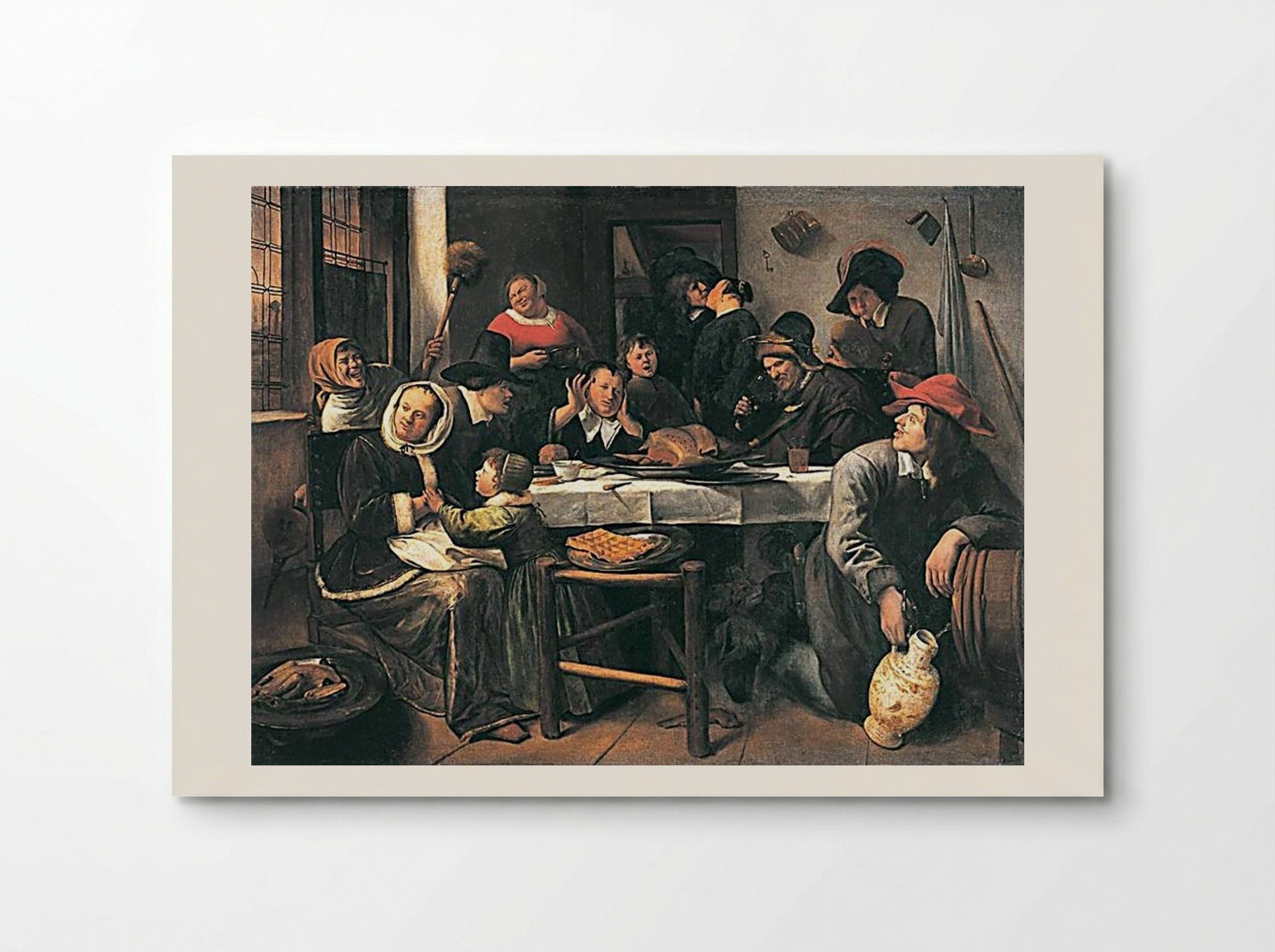 The Feast of Saint Nicholas - Jan Steen - Poster