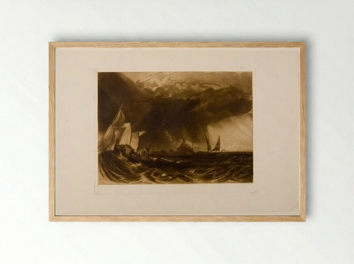 The Felucca - Henry Edward Dawe - Framed Print Wood
