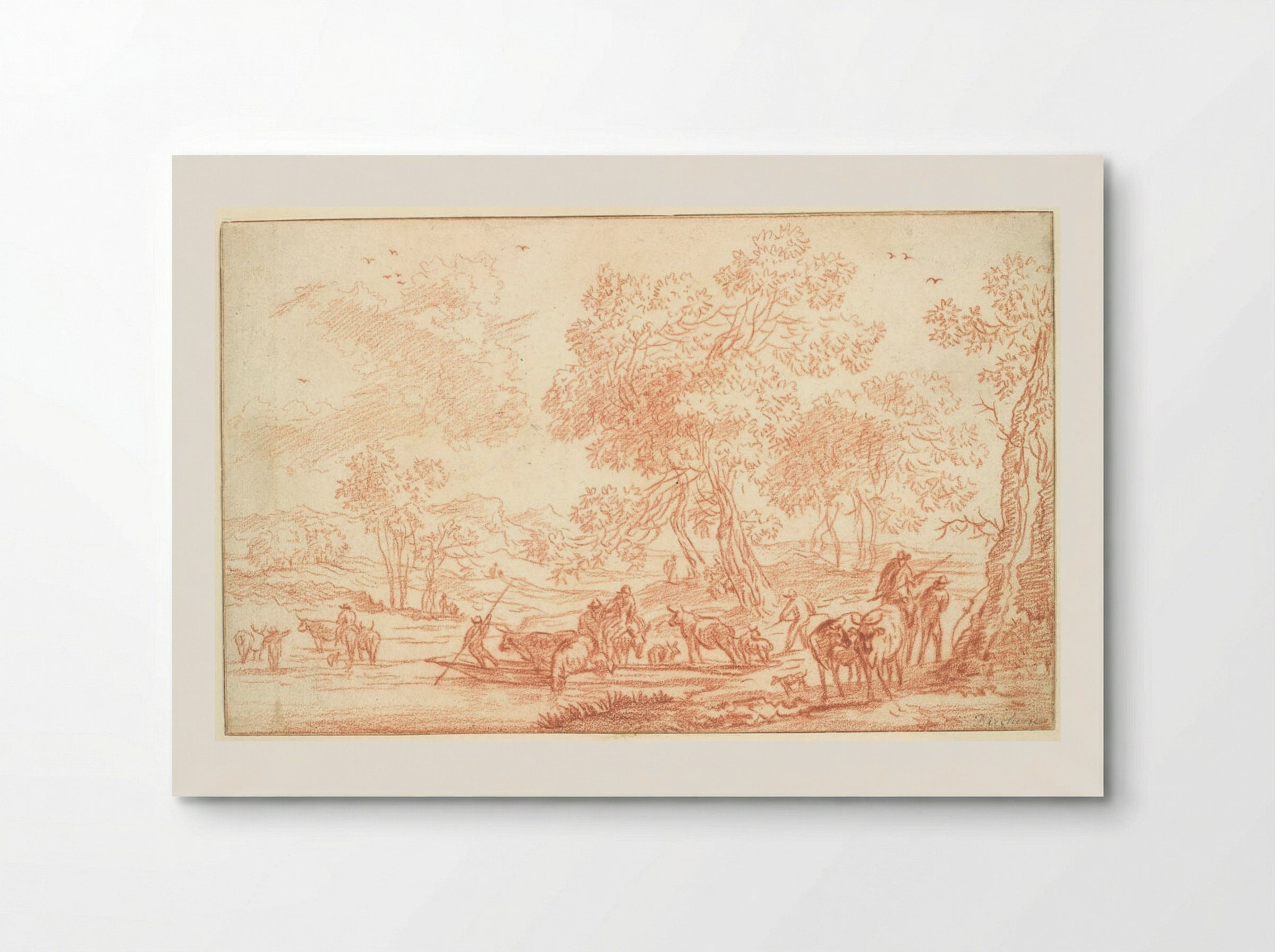 The Ferry - Nicolaes Berchem - Poster