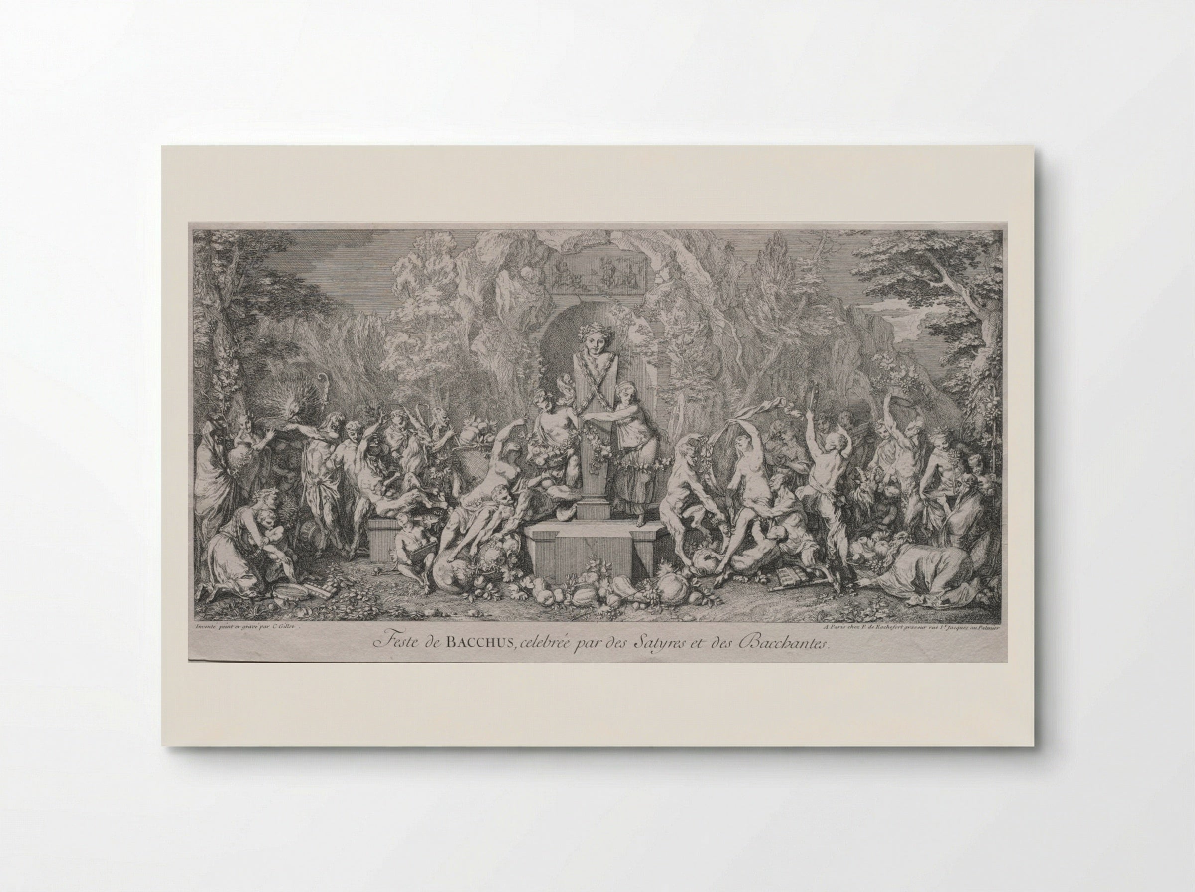 The Festival of Bacchus - Claude Gillot - Poster