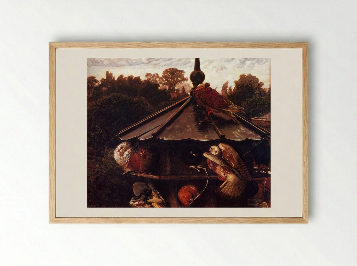 The Festival of St. Swithin - William Holman Hunt - Framed Print Wood