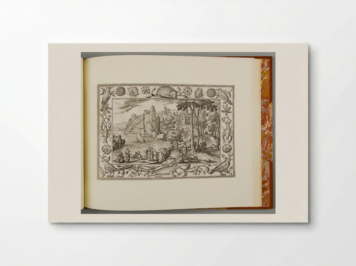 The Finding of Moses, with Hedgehog, Seal, Lobster, and Bird - Adriaen Collaert - Poster