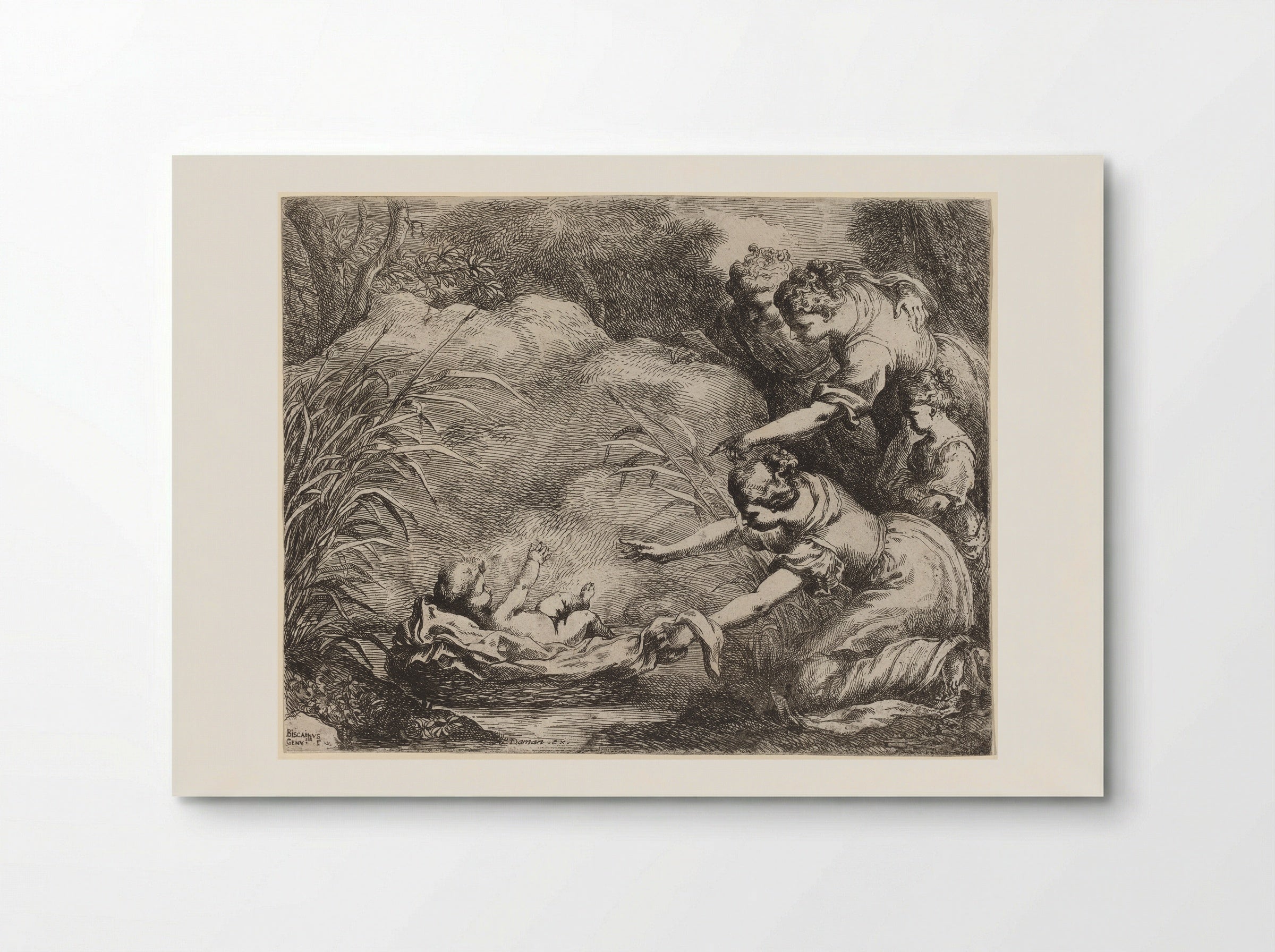 The Finding of Moses - Bartolommeo Biscaino - Poster