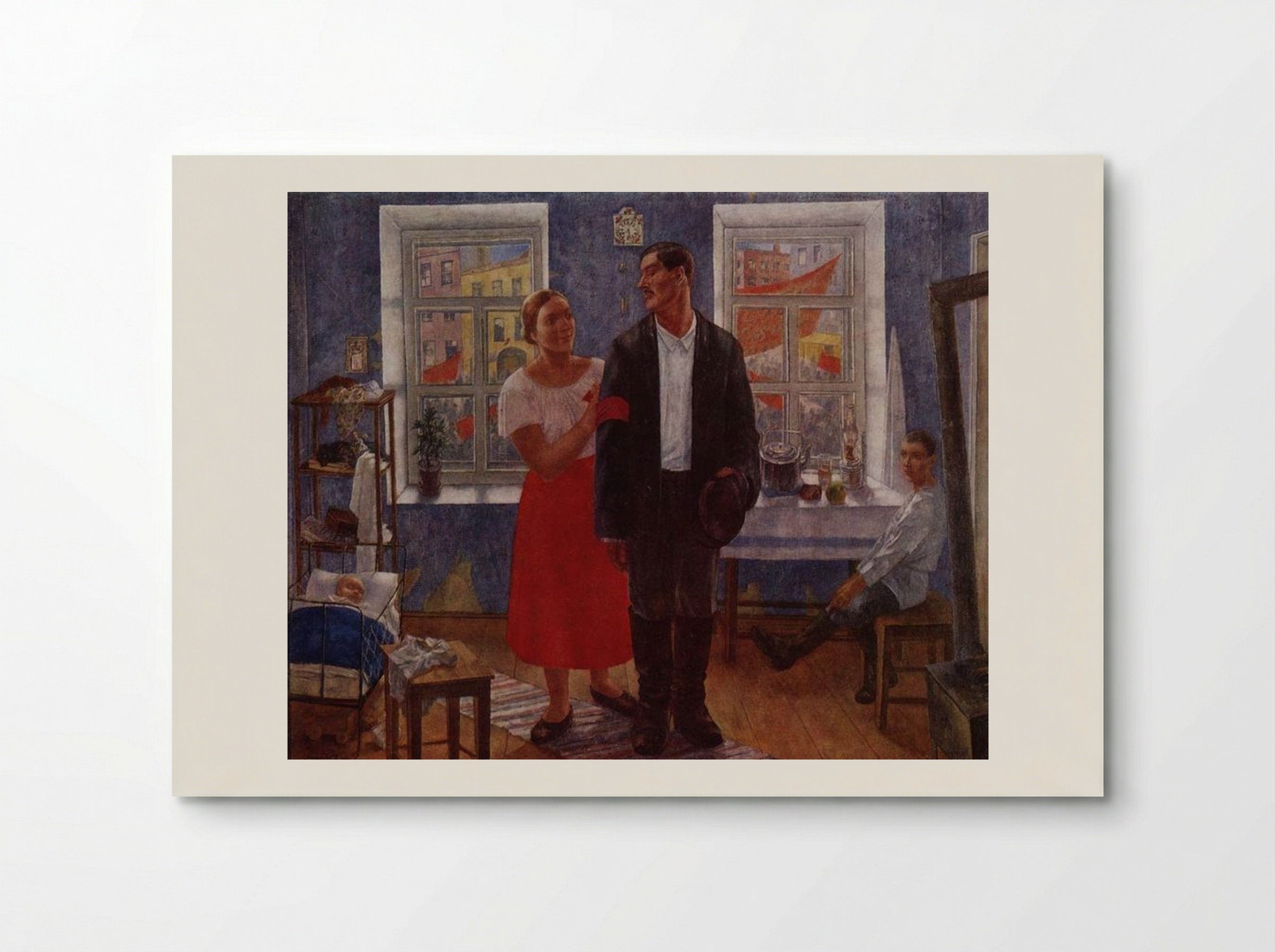 The First Demonstration - Kuzma Petrov-Vodkin - Poster
