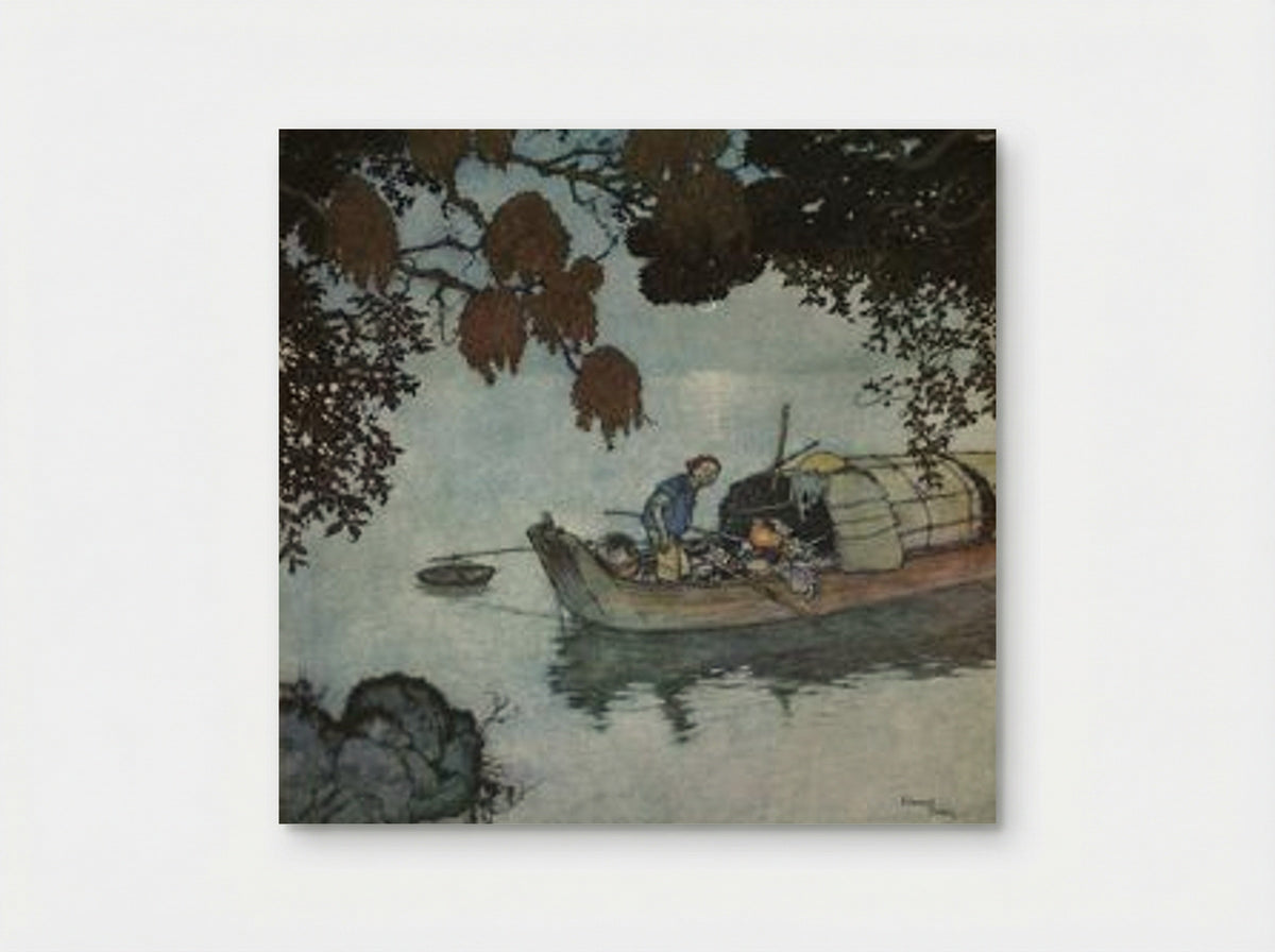 The Fisherman (from The Nightingale) - Edmund Dulac - Poster