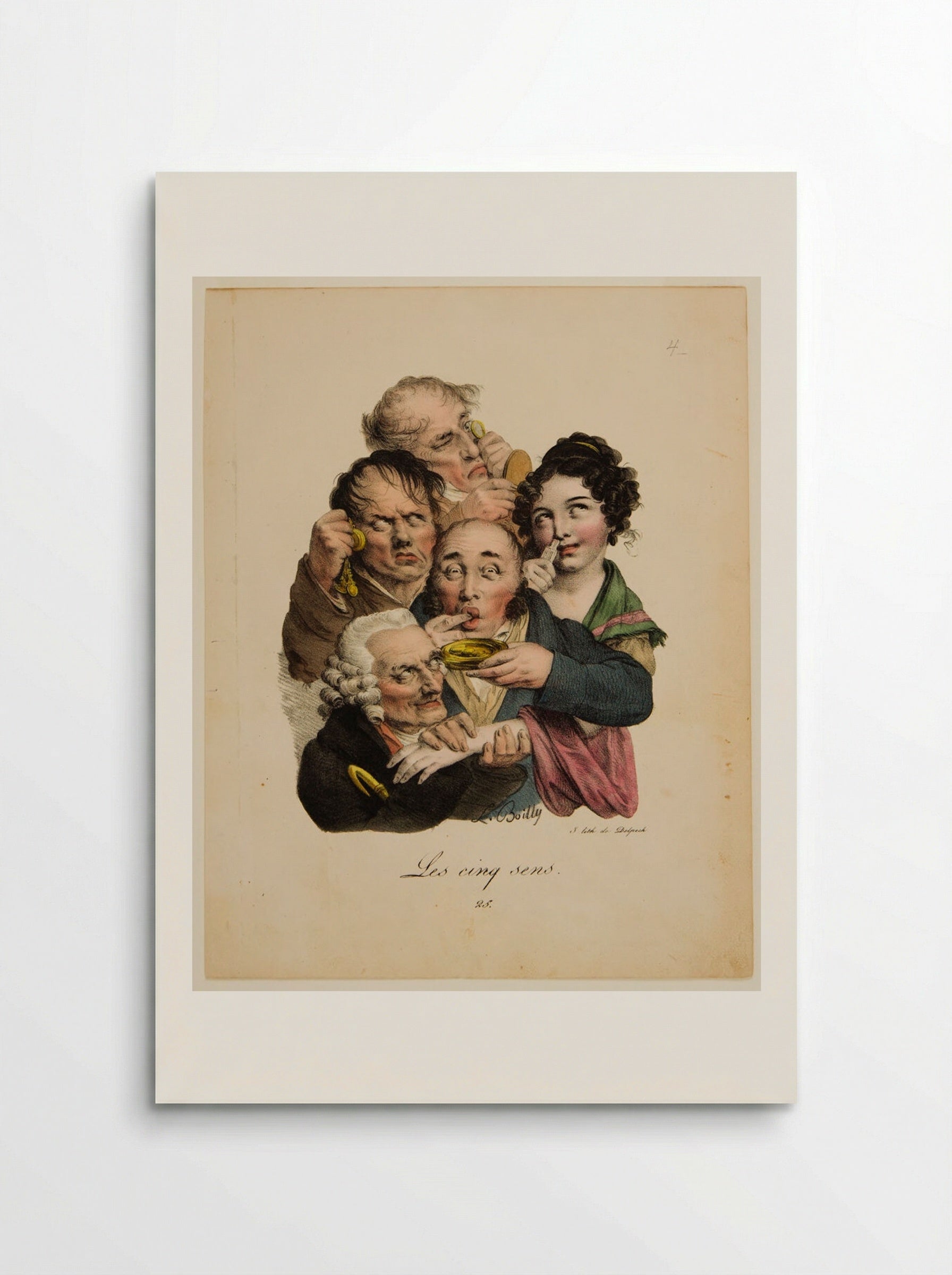The Five Senses - Louis-Léopold Boilly - Poster