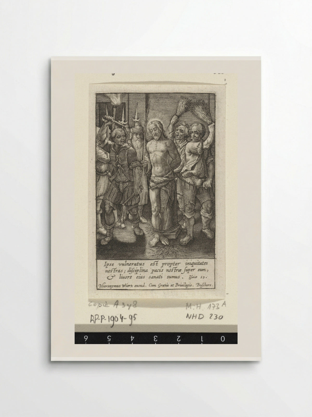 The Flagellation of Christ - Hieronymus Wierix - Poster