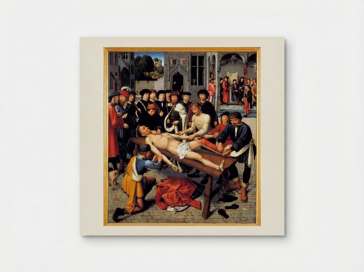 The Flaying of the Corrupt Judge Sisamnes - Gerard David - Poster