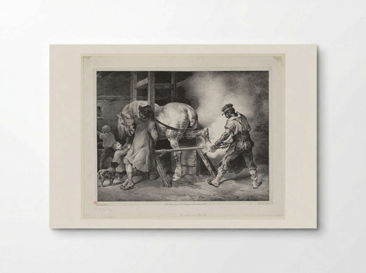 The Flemish Blacksmith - Théodore Géricault - Poster